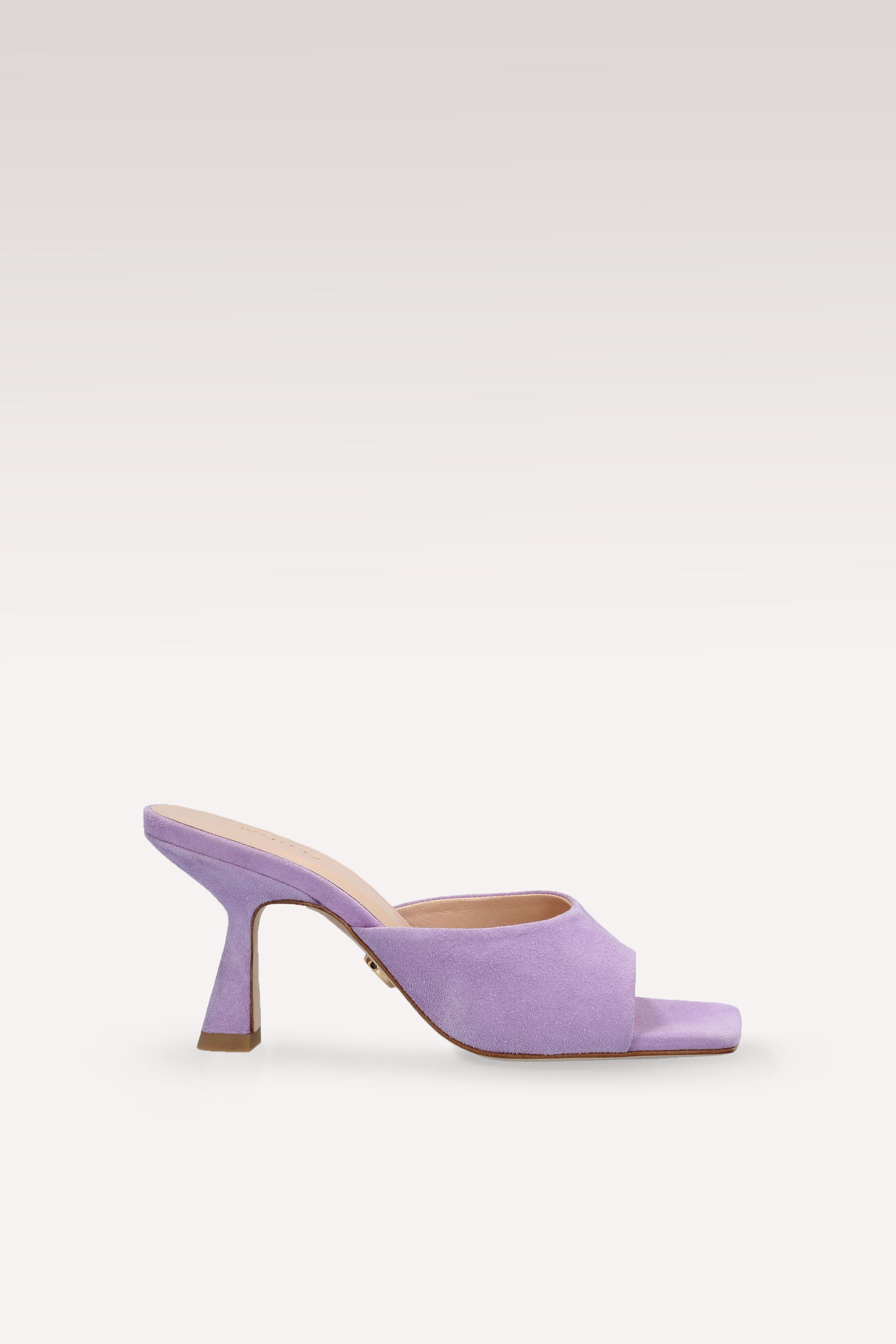 MULES RENY IN PELLE SCAMOSCIATA VIOLA