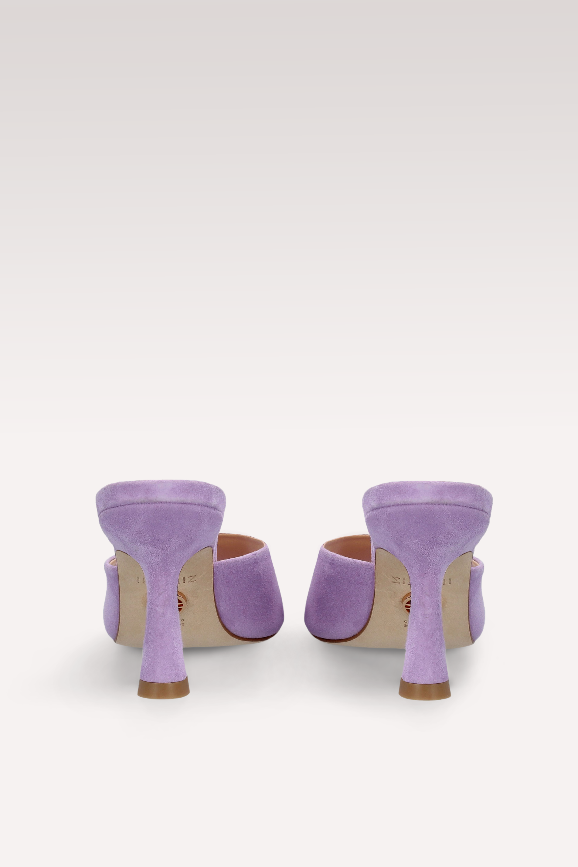 MULES RENY IN PELLE SCAMOSCIATA VIOLA