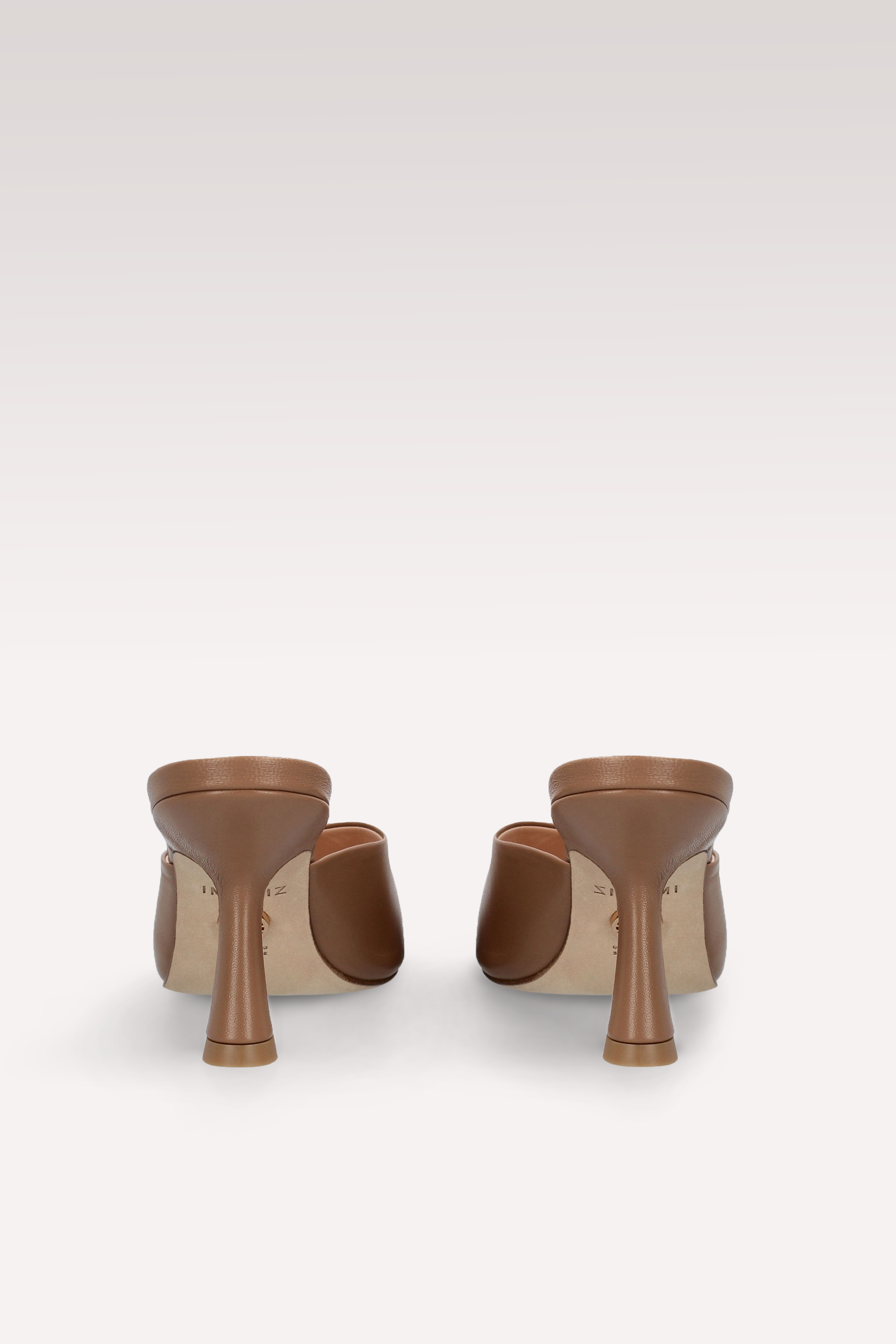 MULES RENY IN PELLE LISCIA MARRONE