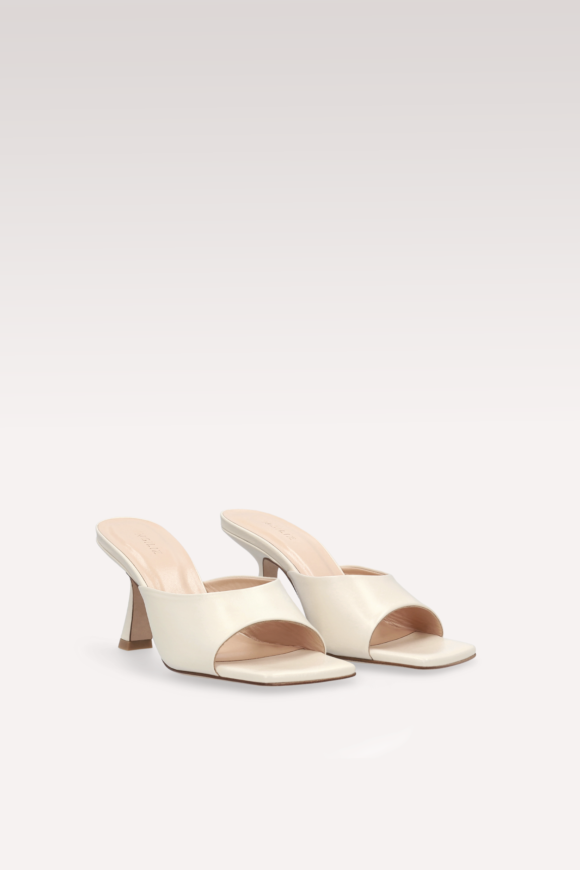 MULES RENY IN PELLE LISCIA BIANCA