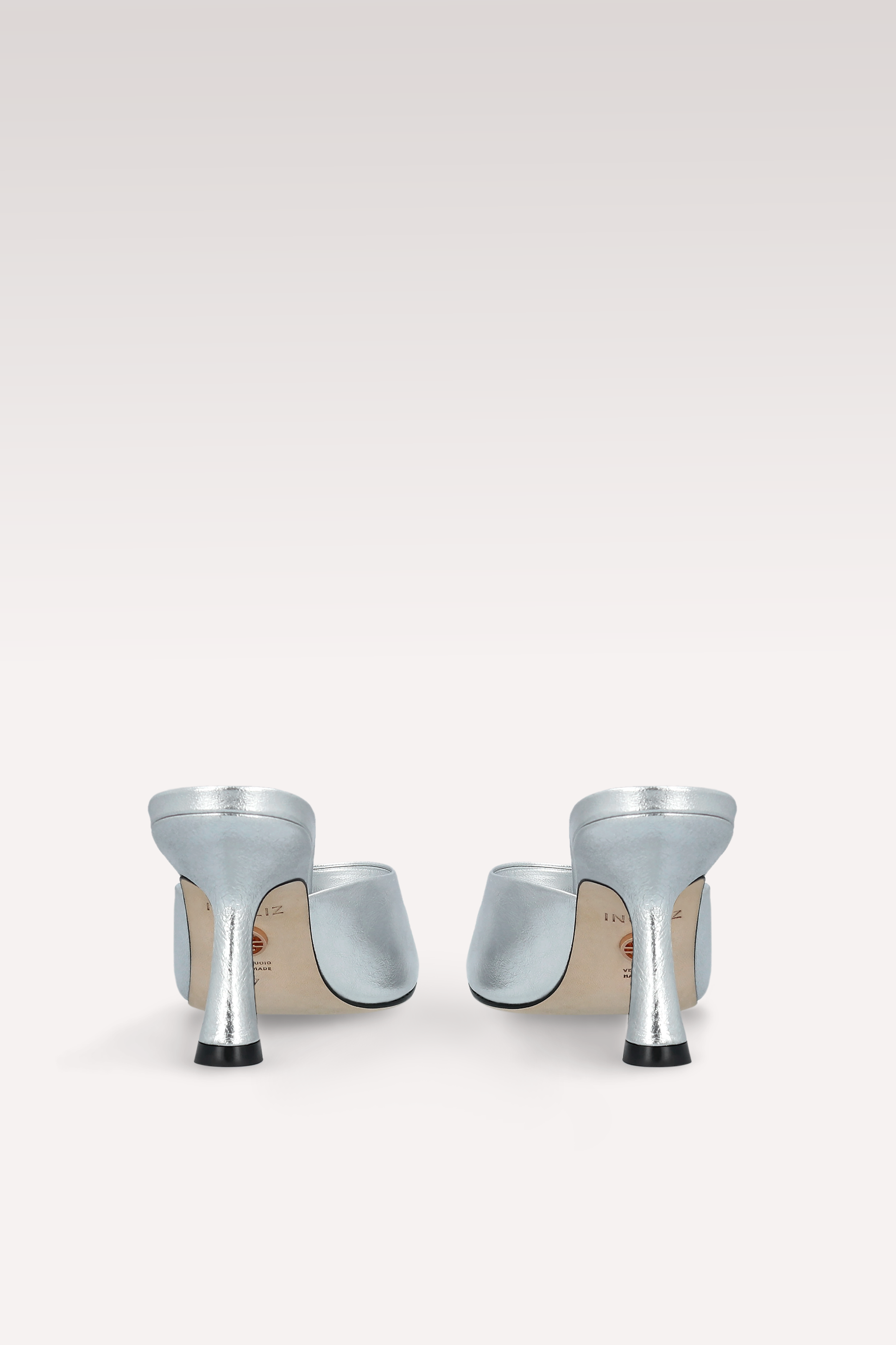 MULES RENY IN PELLE METALLIZZATA ARGENTO