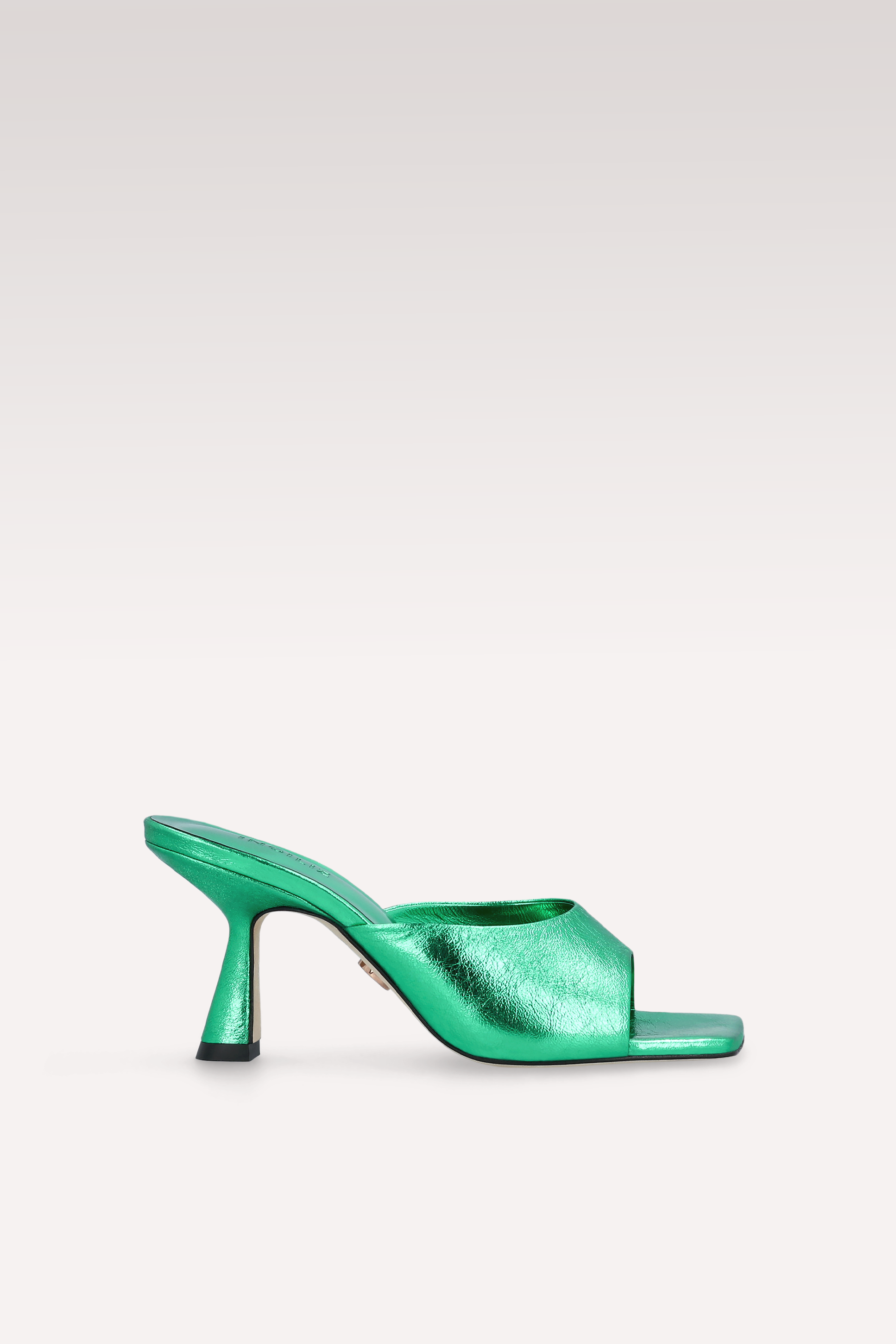 RENY CLOVER MULES IN PELLE METALLIZZATA VERDE