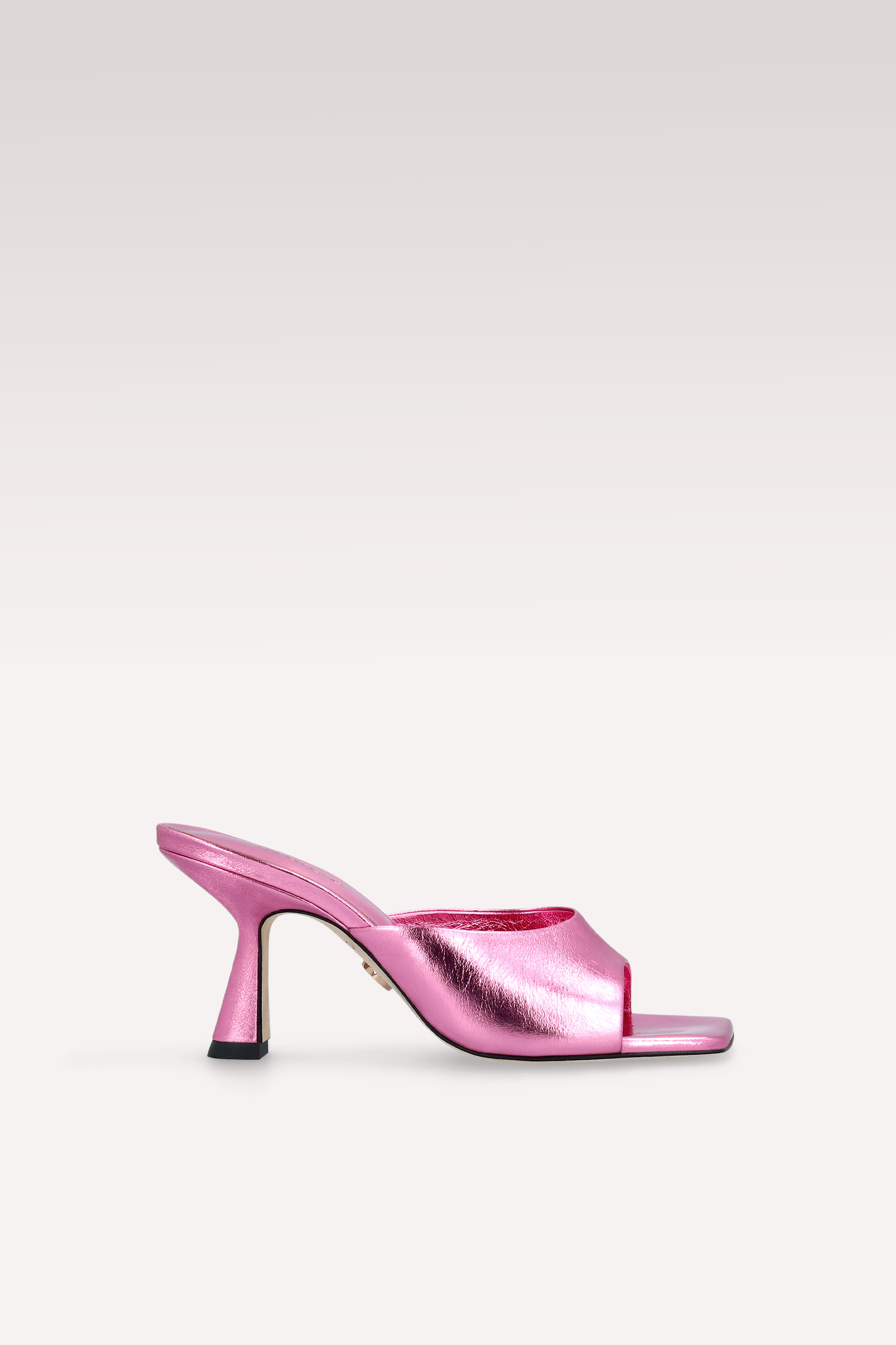MULES IN PELLE METALLIZZATA ROSA RENY