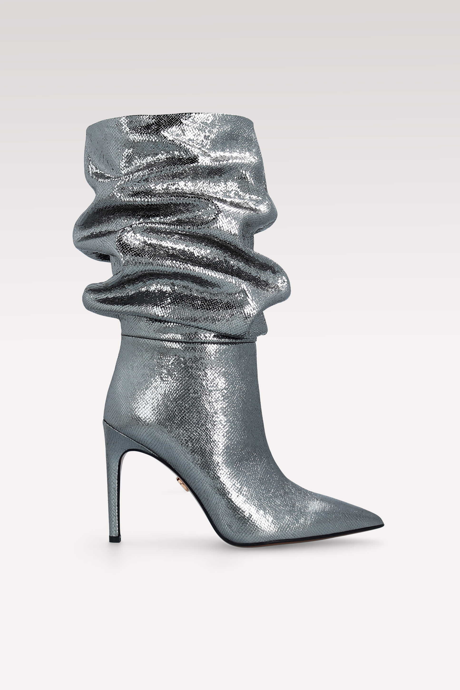 STIVALI IN PELLE GOFFRATA GRACE 03 SILVER CRASH VIPER