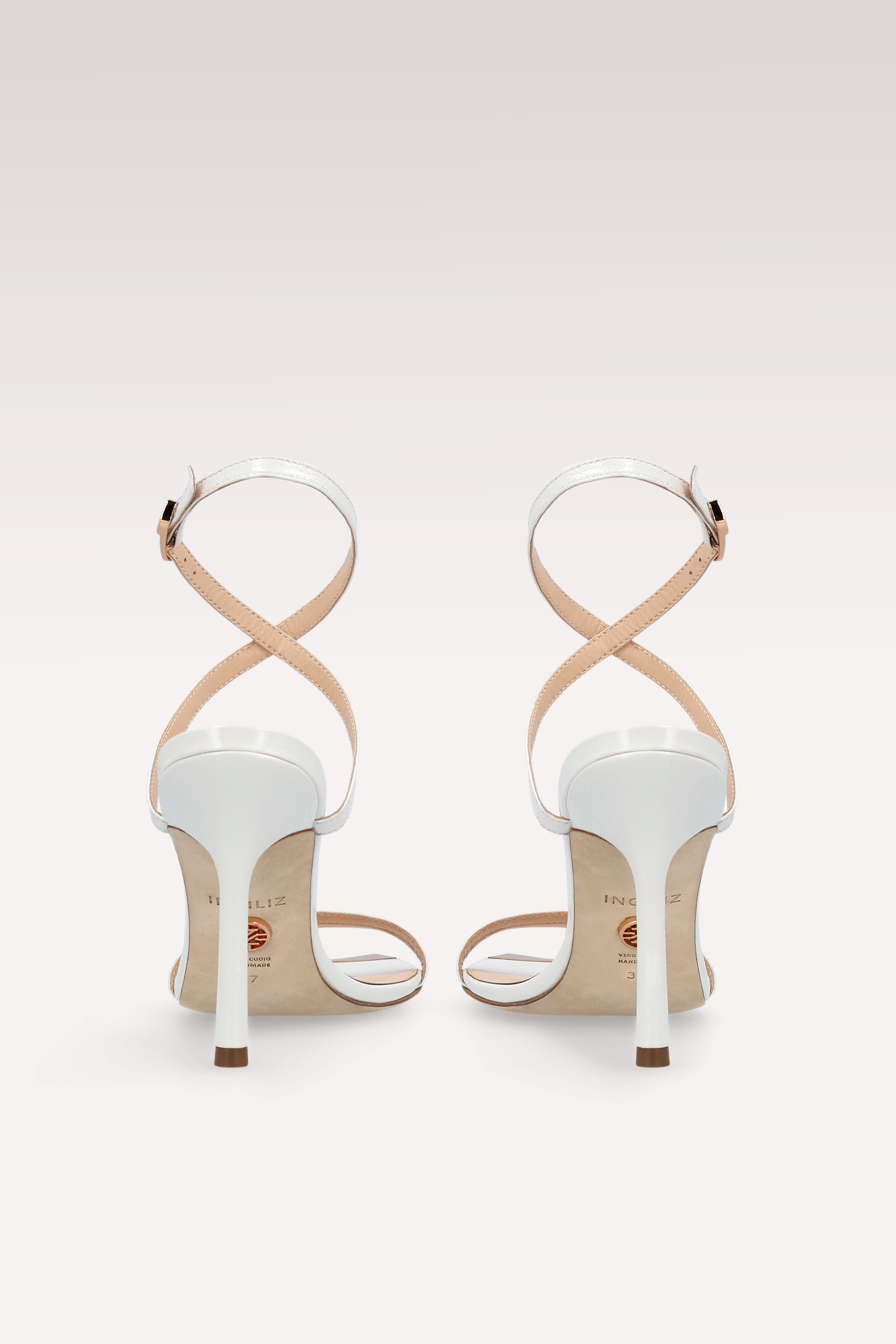 SANDALI IN PELLE AVORIO ANNY 10