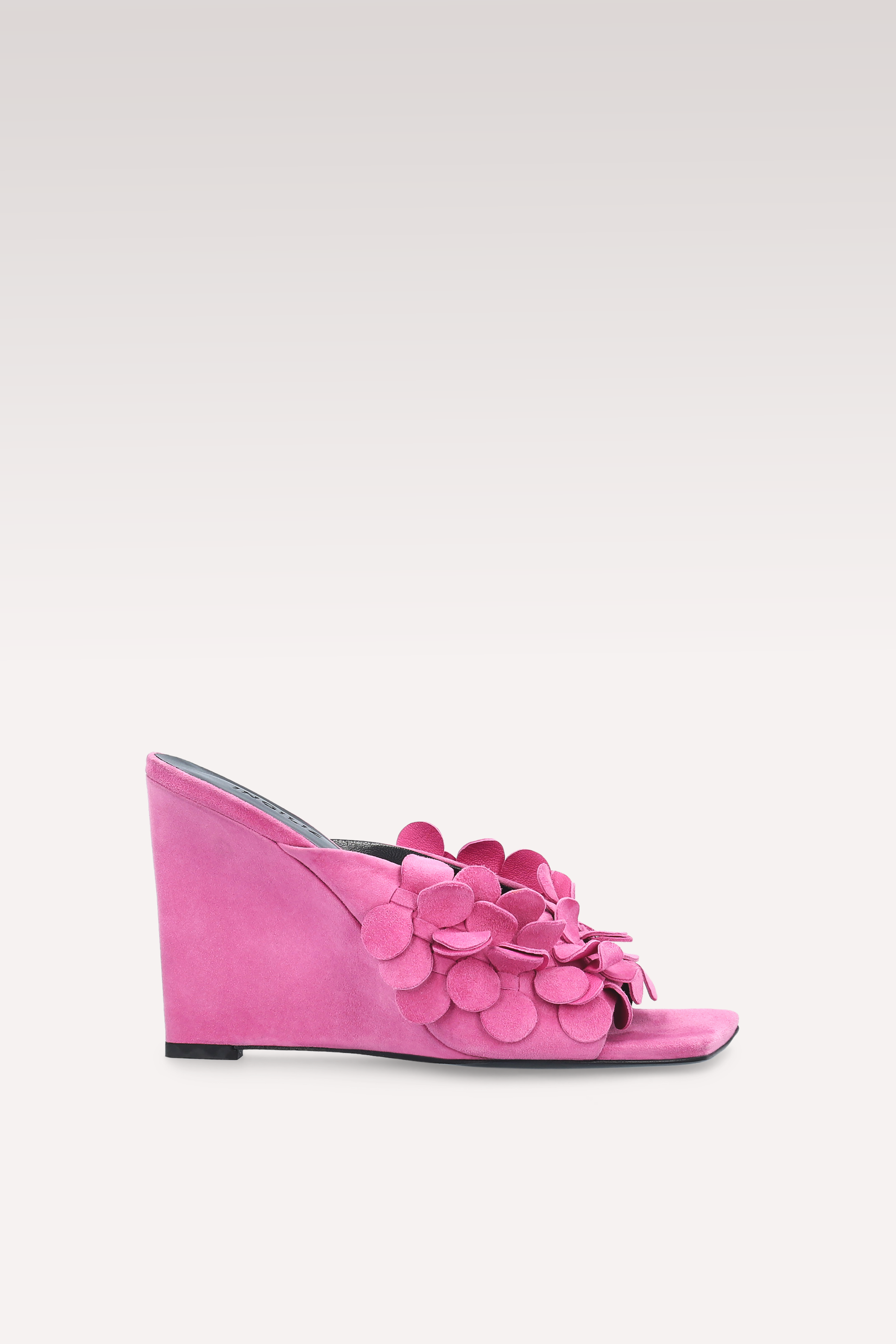 ZILLY 01 MULES IN PELLE SCAMOSCIATA FUCSIA