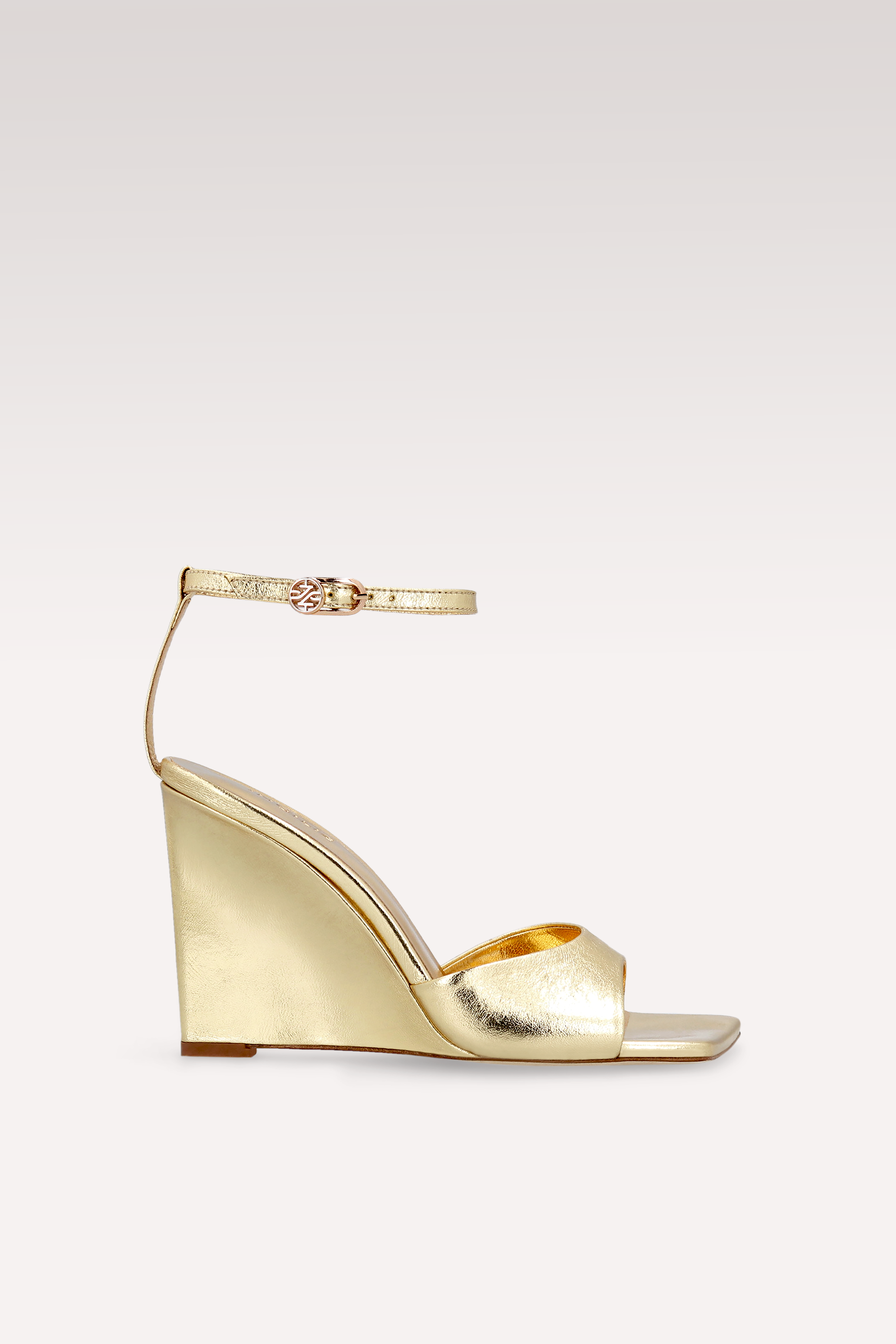 SANDALI ZILLY 04 IN PELLE METALLIZZATA ORO
