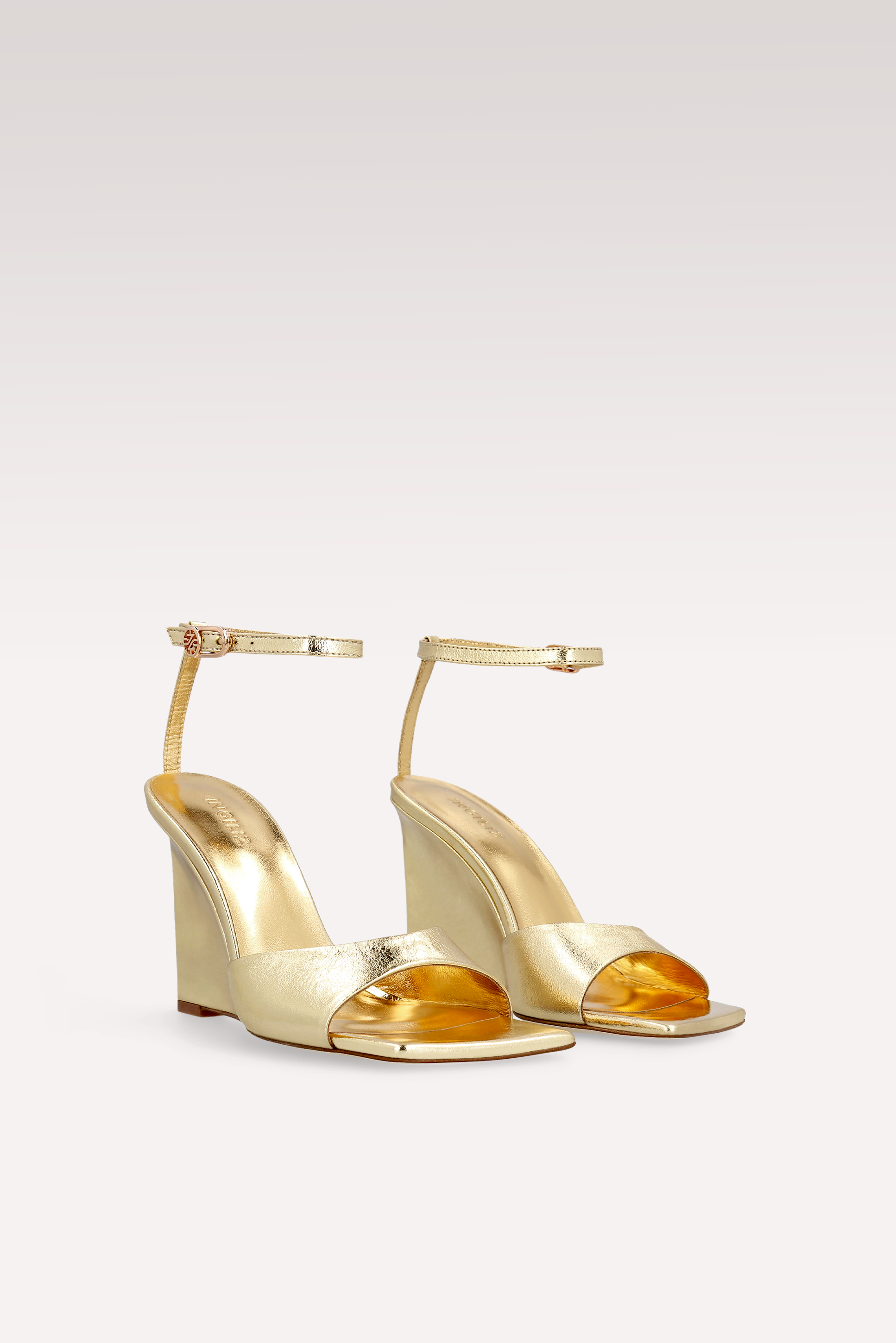 SANDALI ZILLY 04 IN PELLE METALLIZZATA ORO