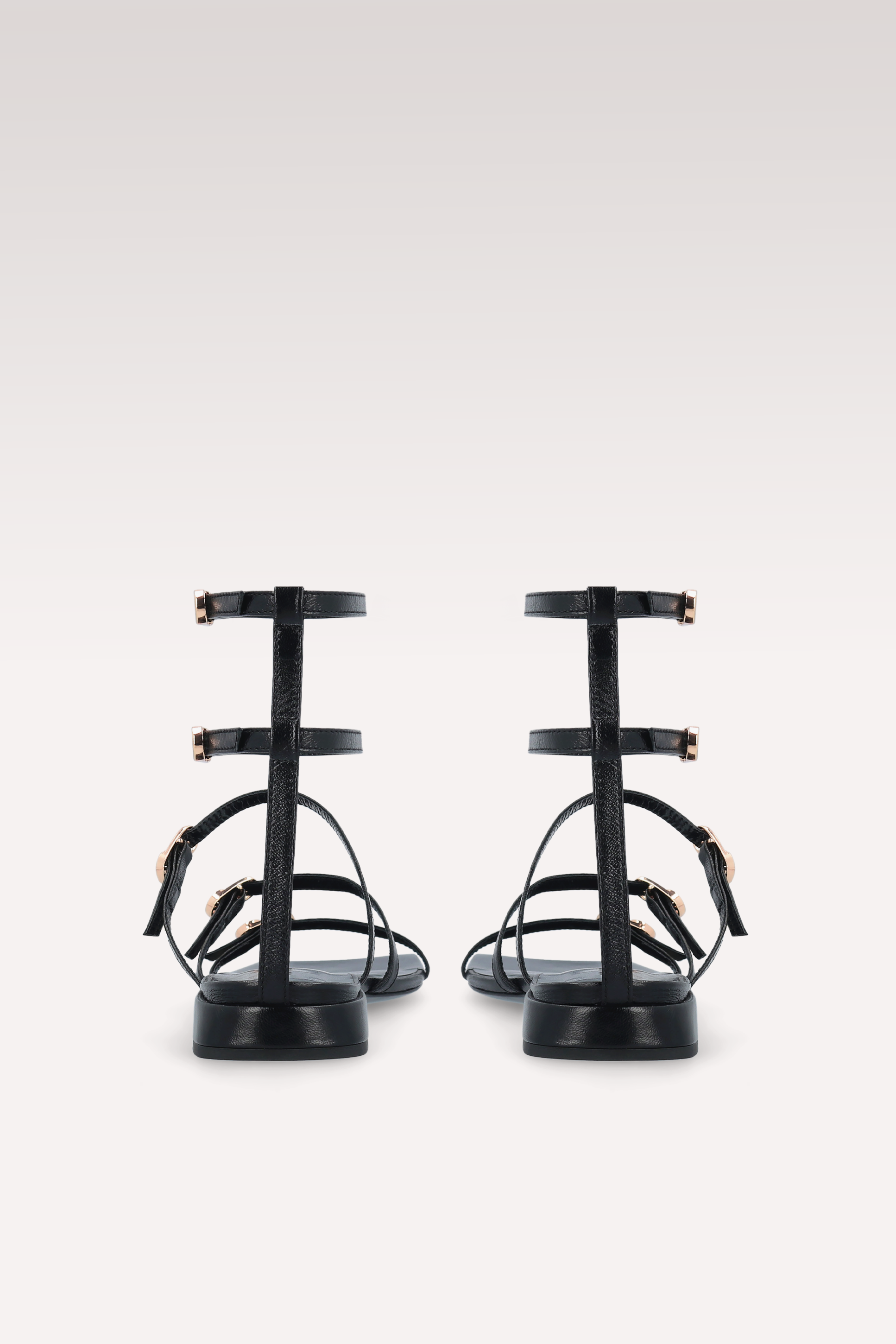 SANDALI IN PELLE NERA POLLY 02