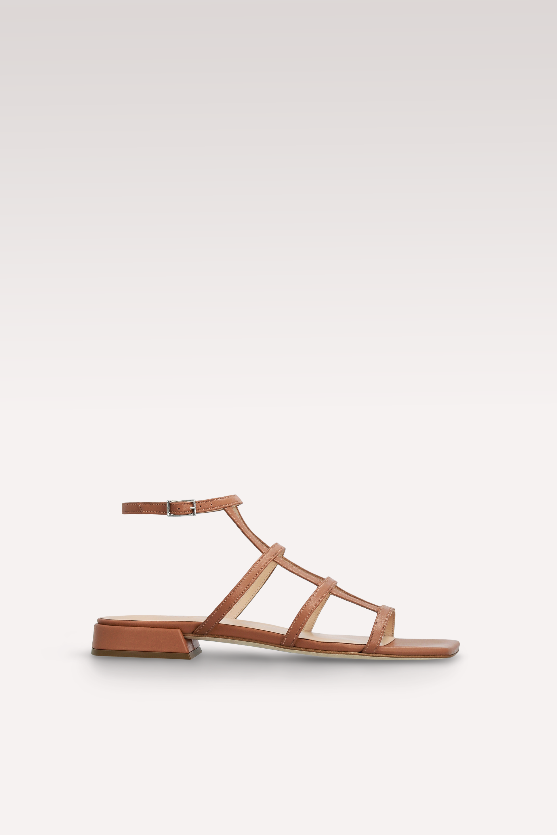 SANDALI LYLA IN PELLE MARRONE