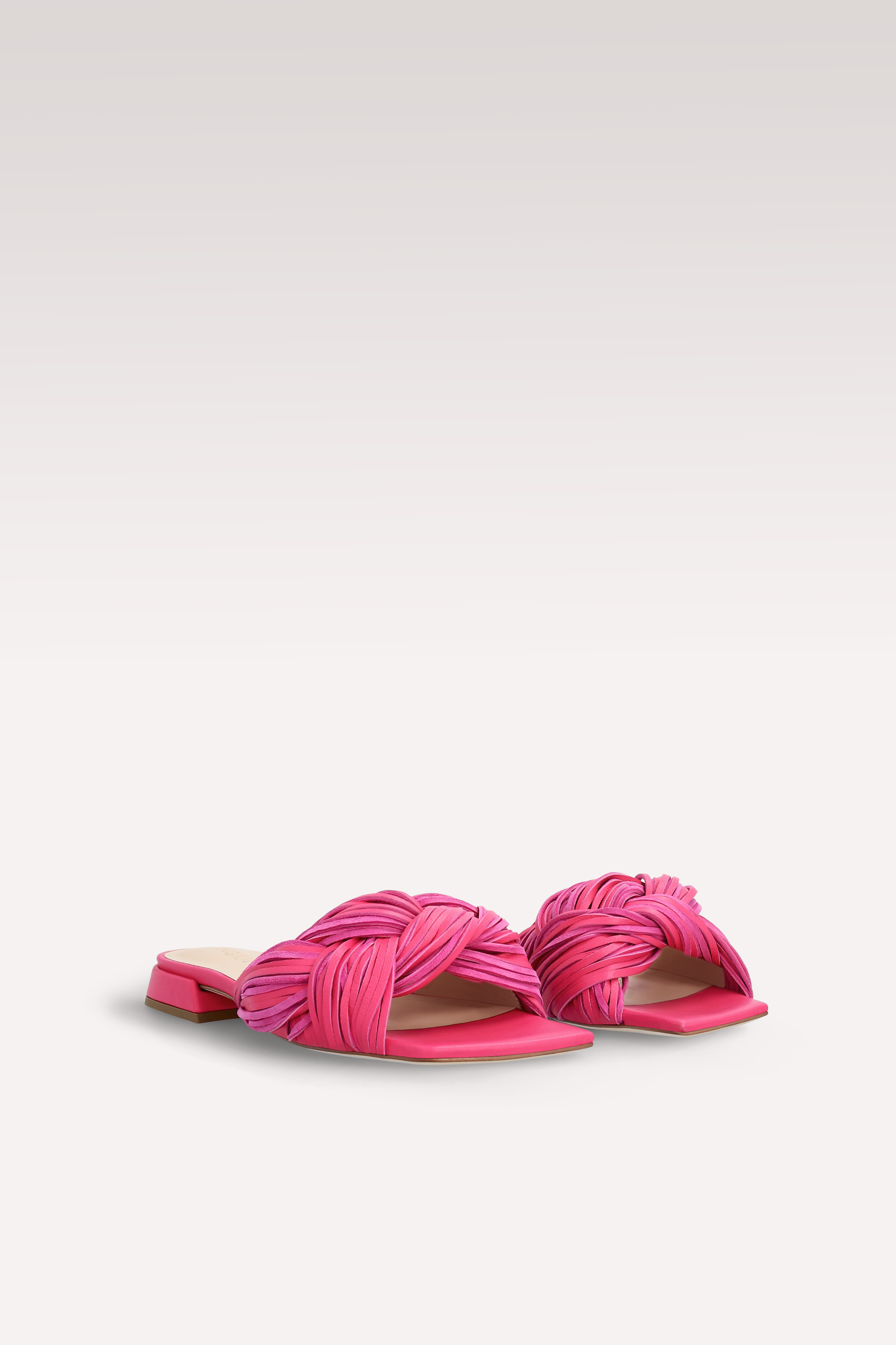 MULES LEXI IN PELLE E CAMOSCIO CICLAMINO