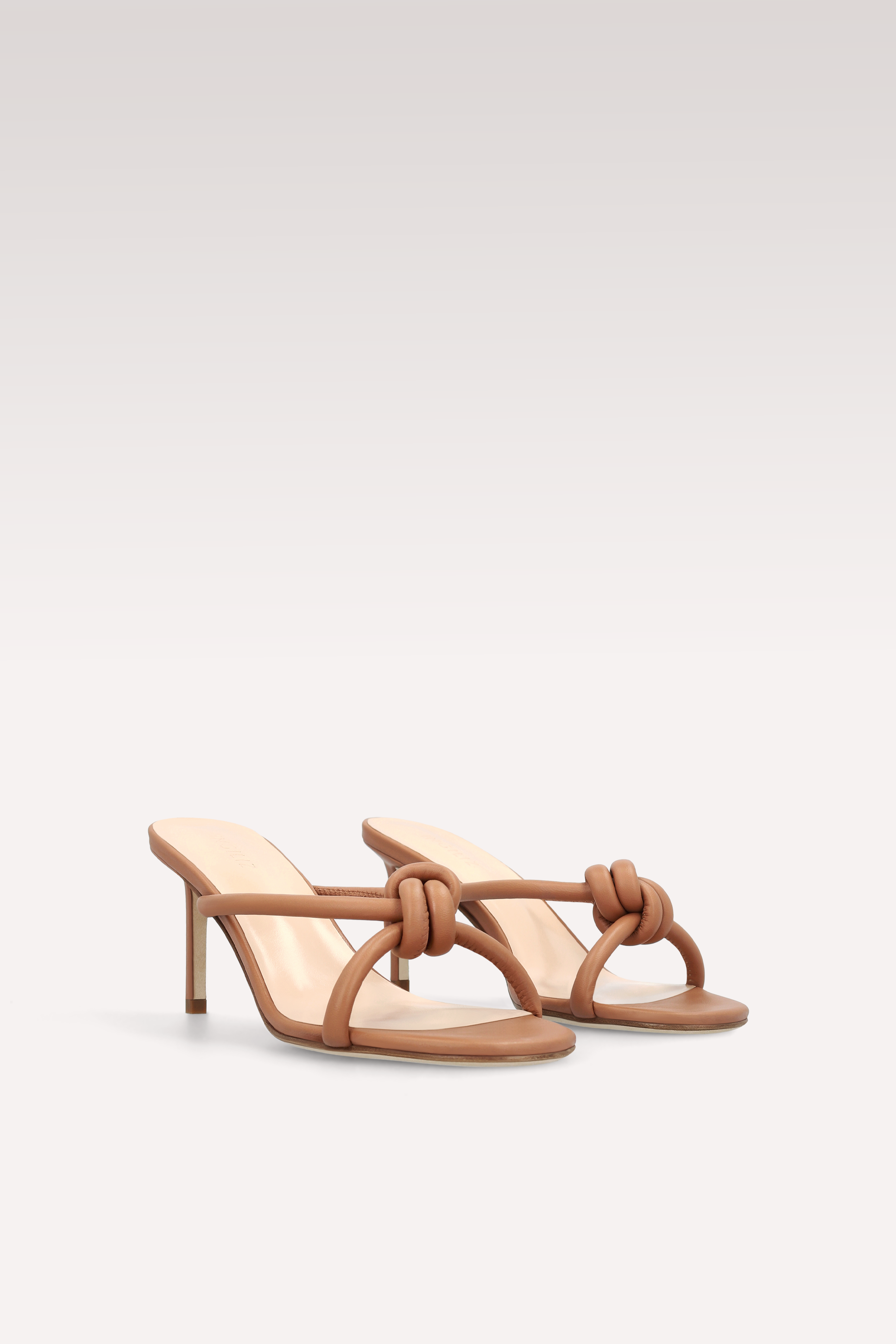 MULES HEIDI IN PELLE MARRONE