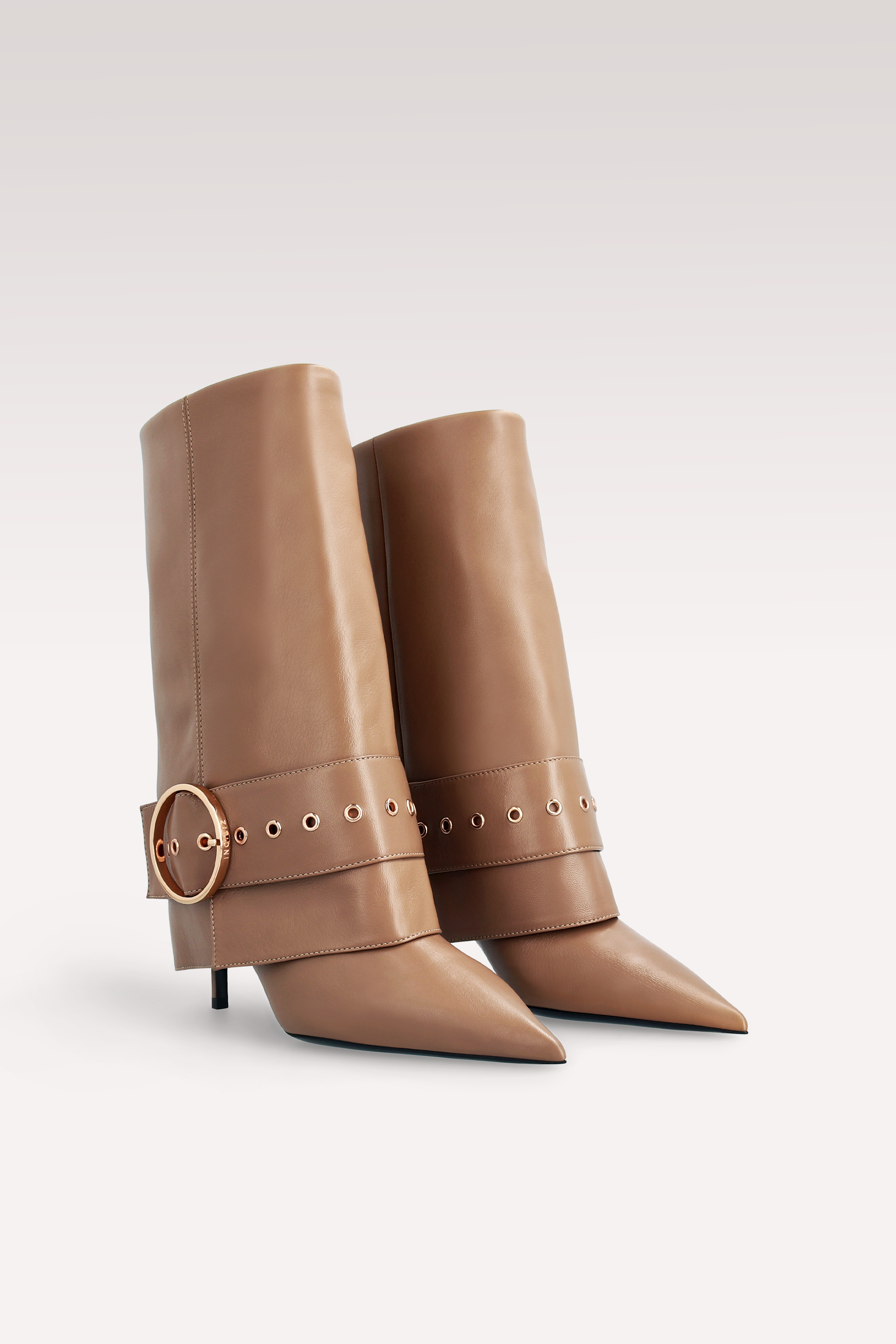 MIA 06 BROWN SMOOTH LEATHER BOOTS