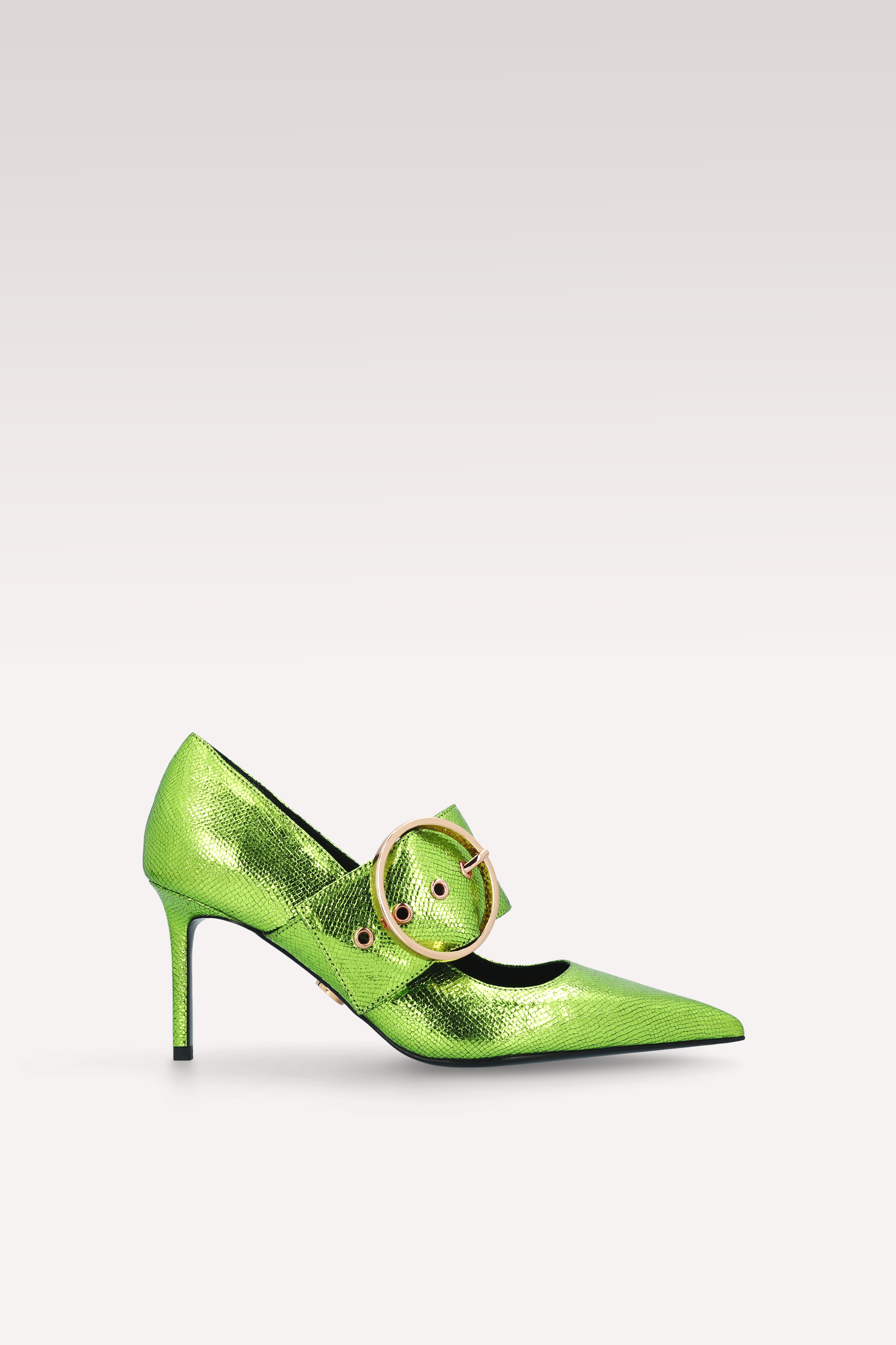 SCARPE CON DÉCOLLETÉ MIA 05 IN PELLE GOFFRATA CRASH VIPER COLOR LIME
