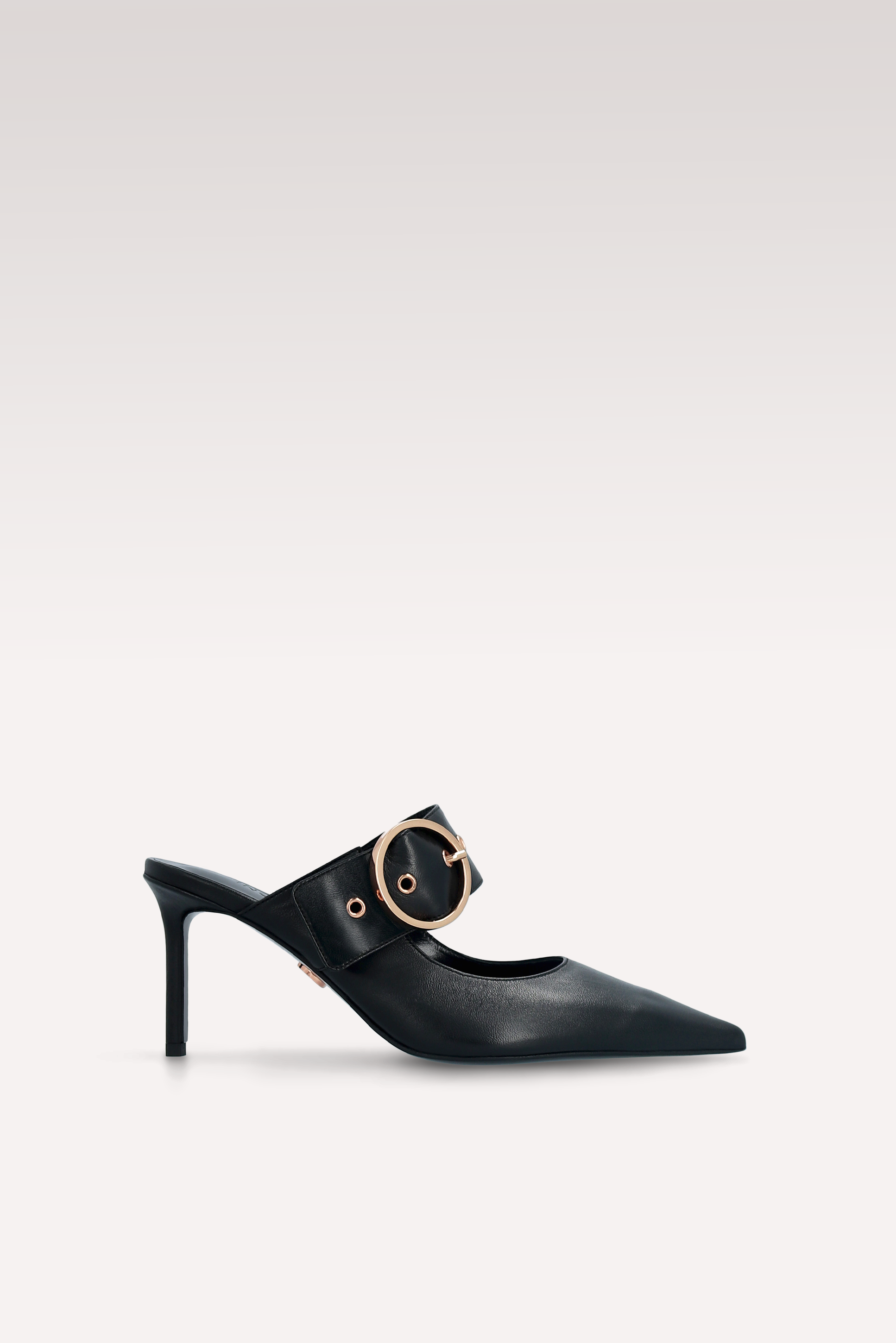 MULES SUZANA IN PELLE NERA