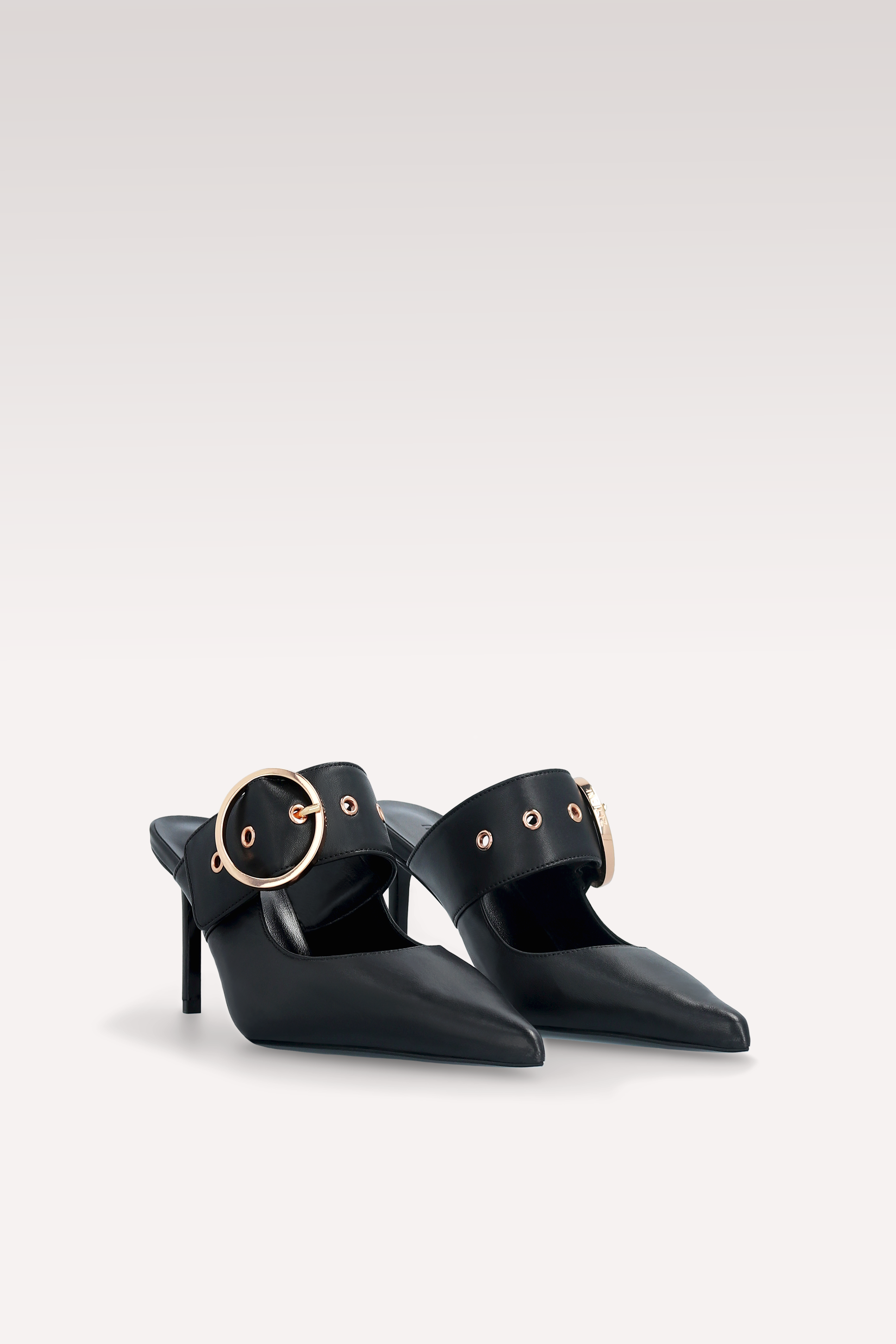 MULES SUZANA IN PELLE NERA