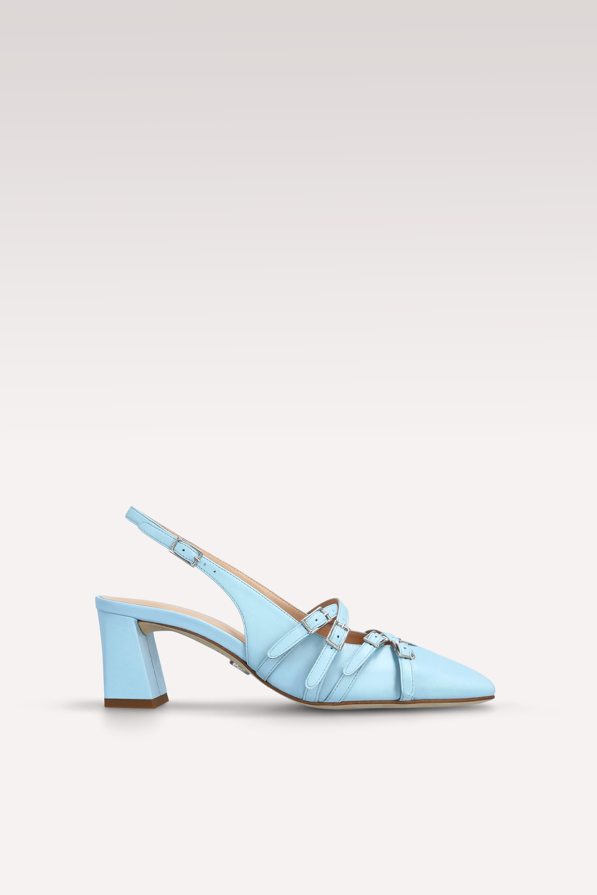 GEORGIA SKY BLUE SLINGBACK IN PELLE