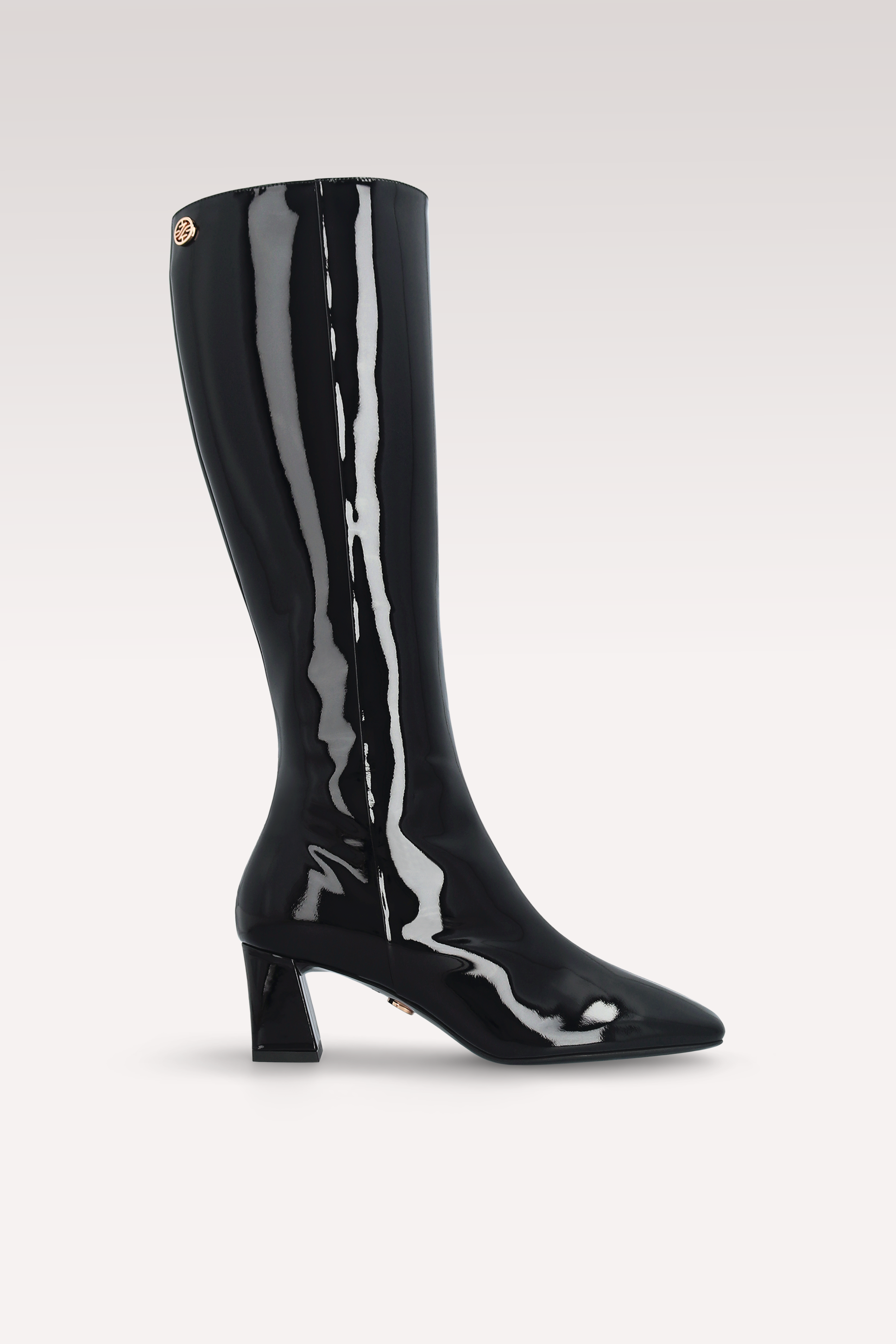 GENNY 03 BLACK PATENT LEATHER BOOTS