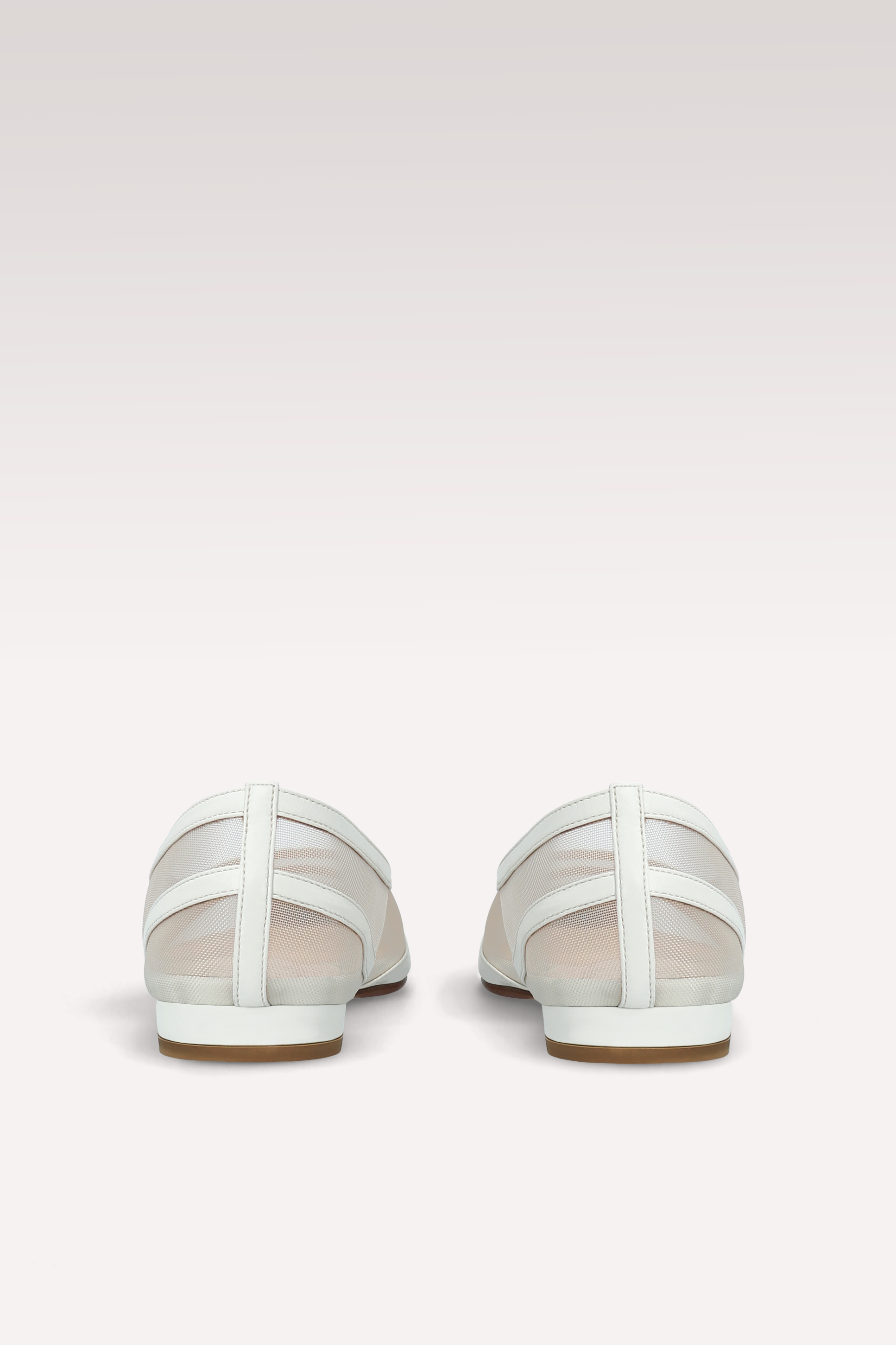 BALLERINE MAYA IN PELLE BIANCA E RETE