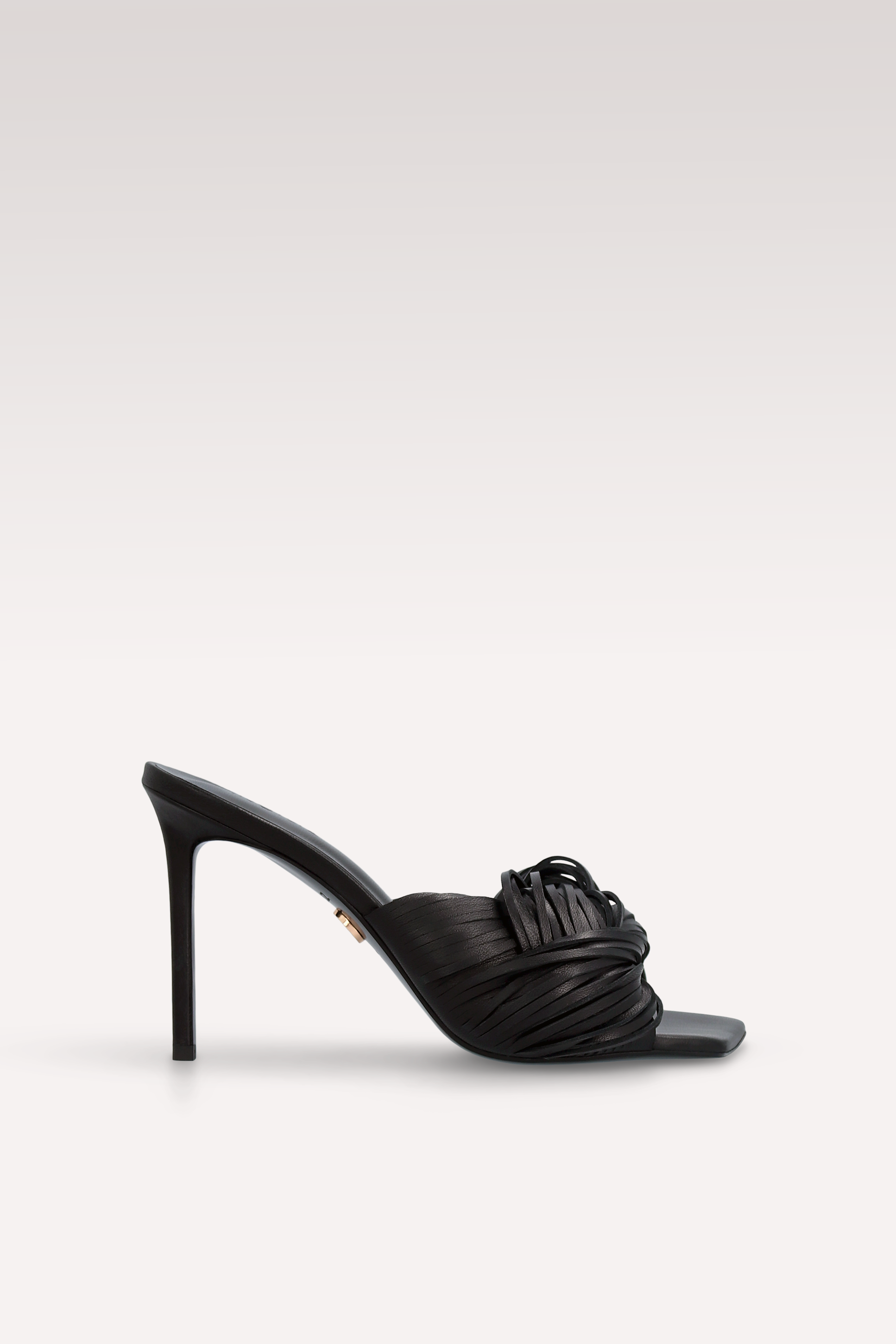 MULES PENELOPE IN PELLE NERA