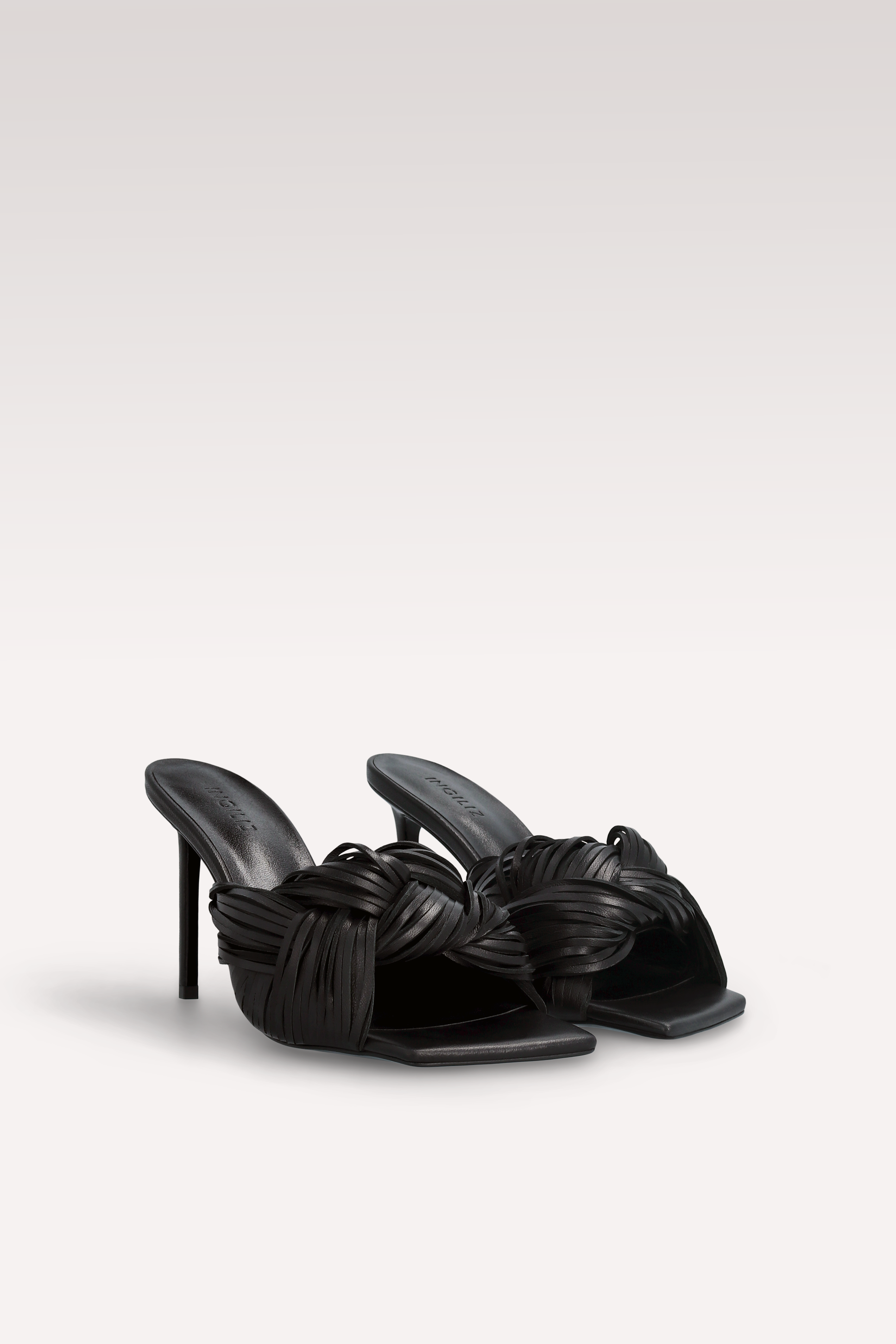 MULES PENELOPE IN PELLE NERA