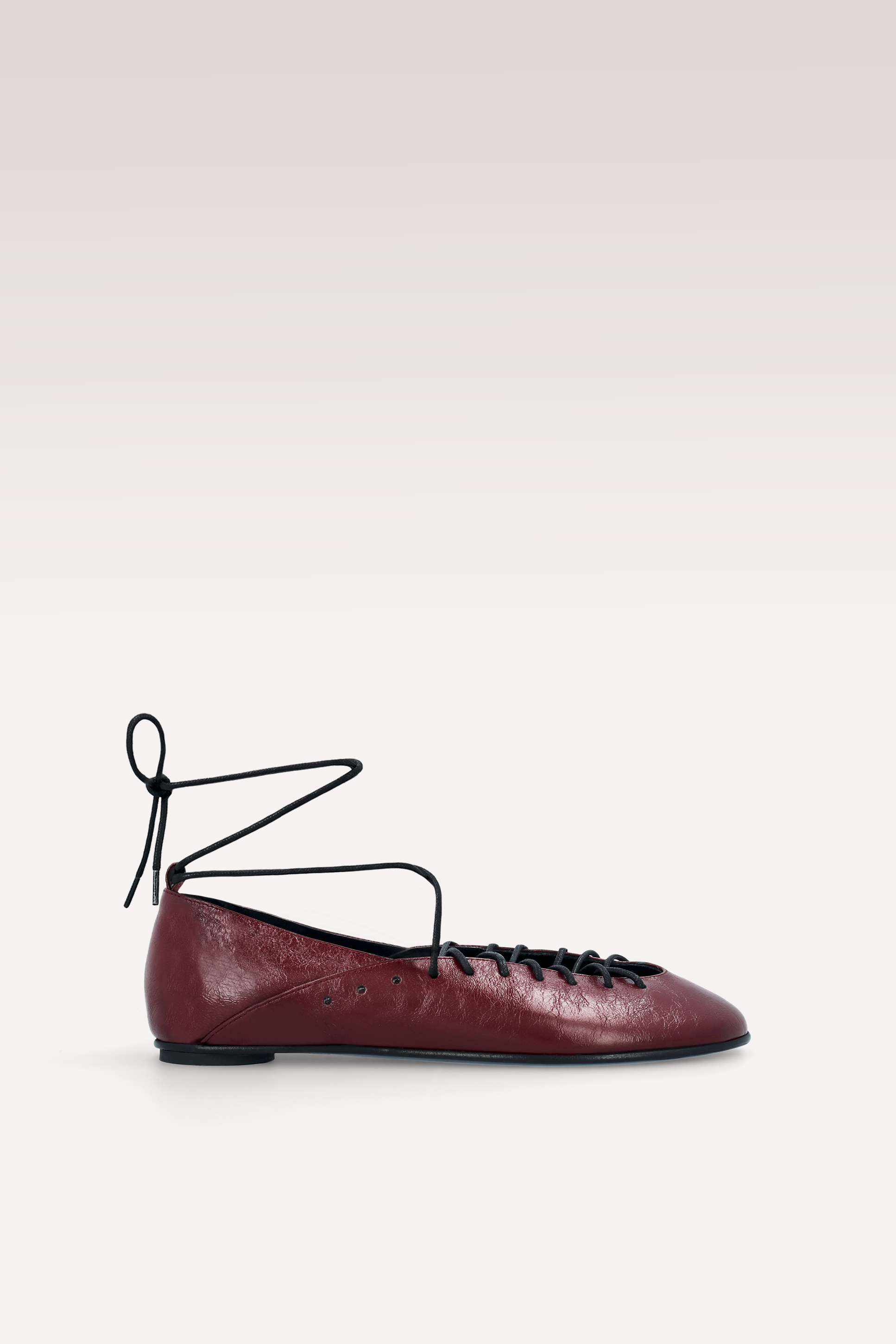 BALLERINE IN PELLE NAPPA RUGOSA CHERRY PALOMA