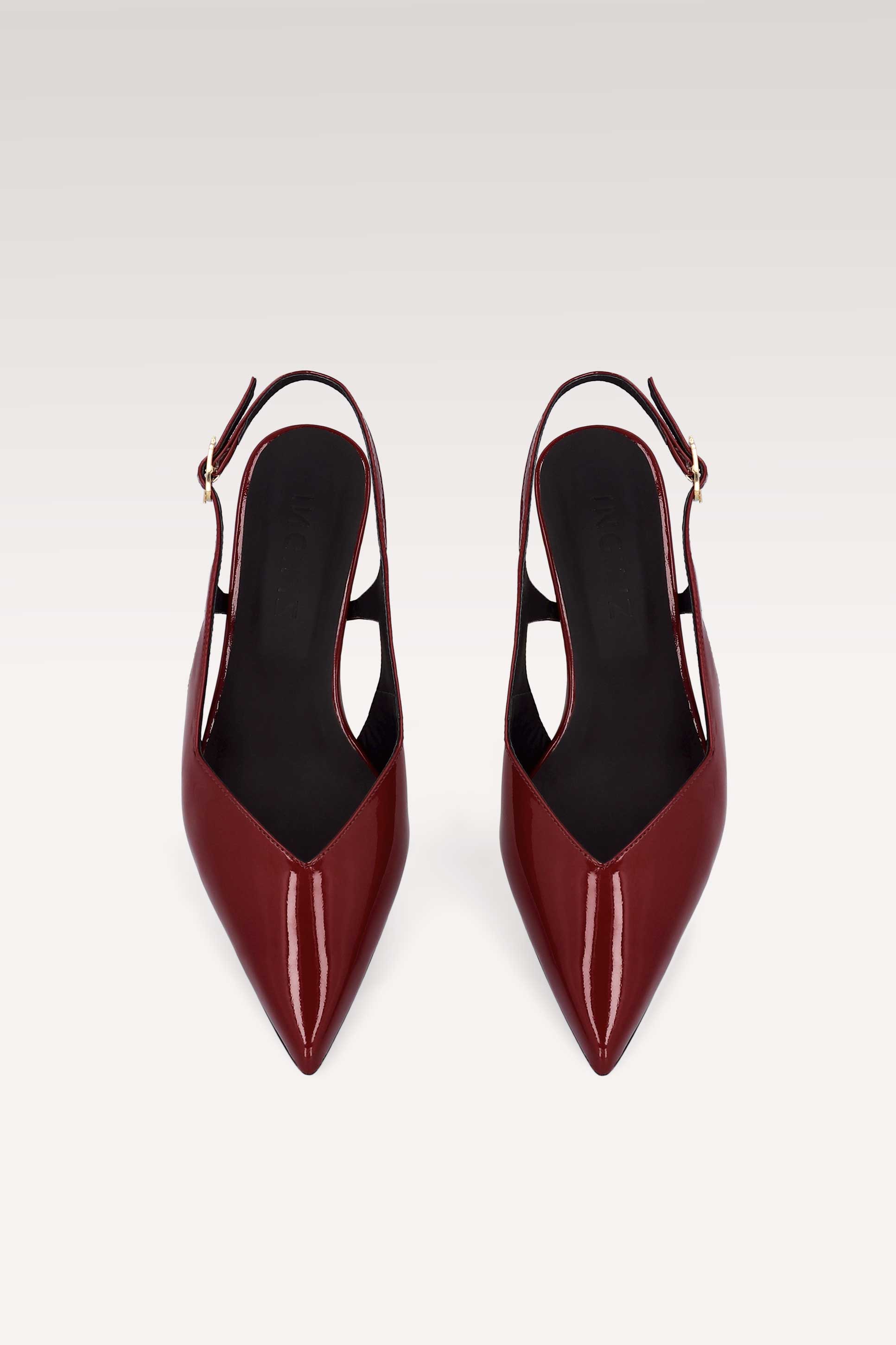 DÉCOLLETÉ SLINGBACK IN VERNICE COLOR CILIEGIA ORCHIDEA