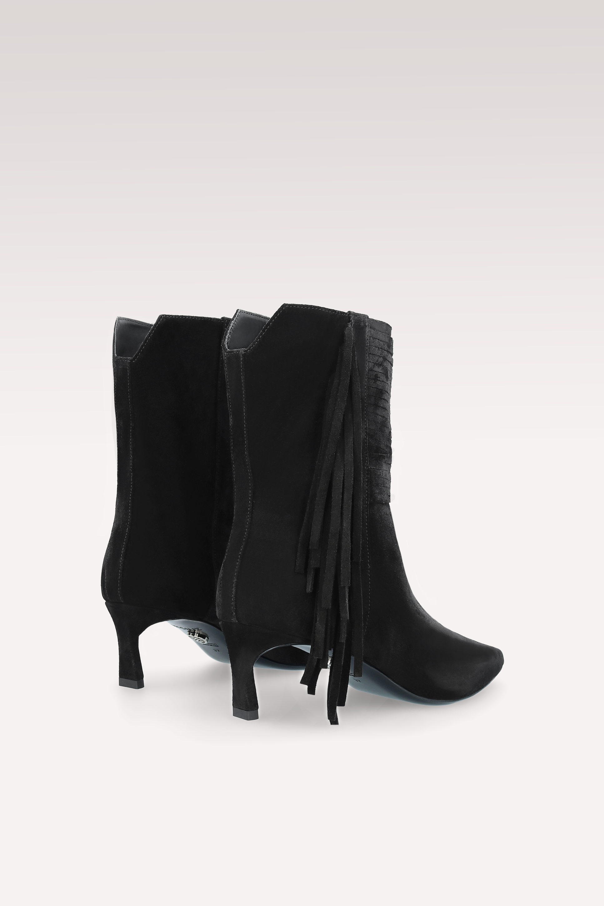 STIVALETTI IN PELLE SCAMOSCIATA NERA OPHELIA