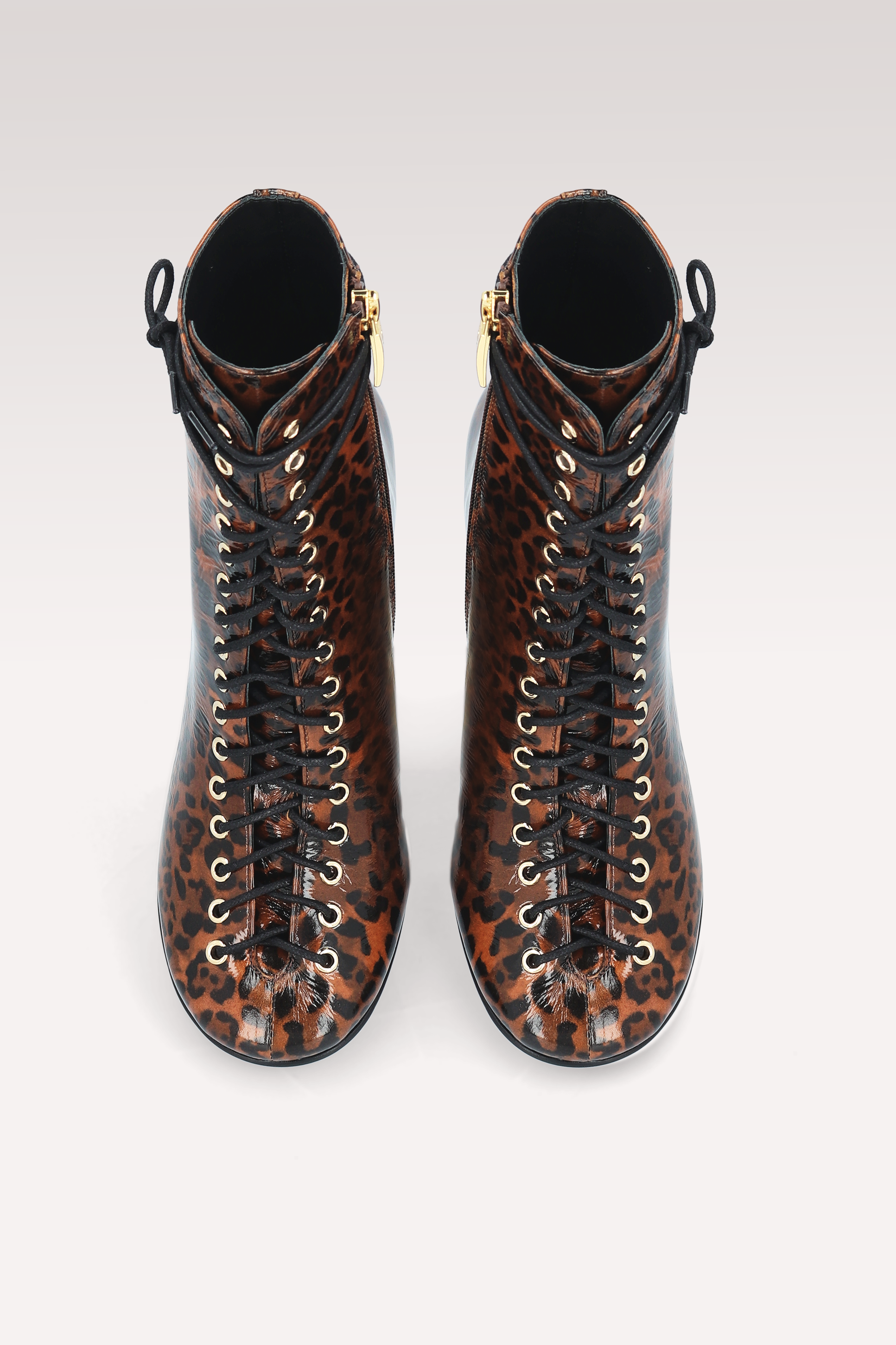 STIVALETTI IN PELLE CON STAMPA LEOPARDATA ZOE BROWN