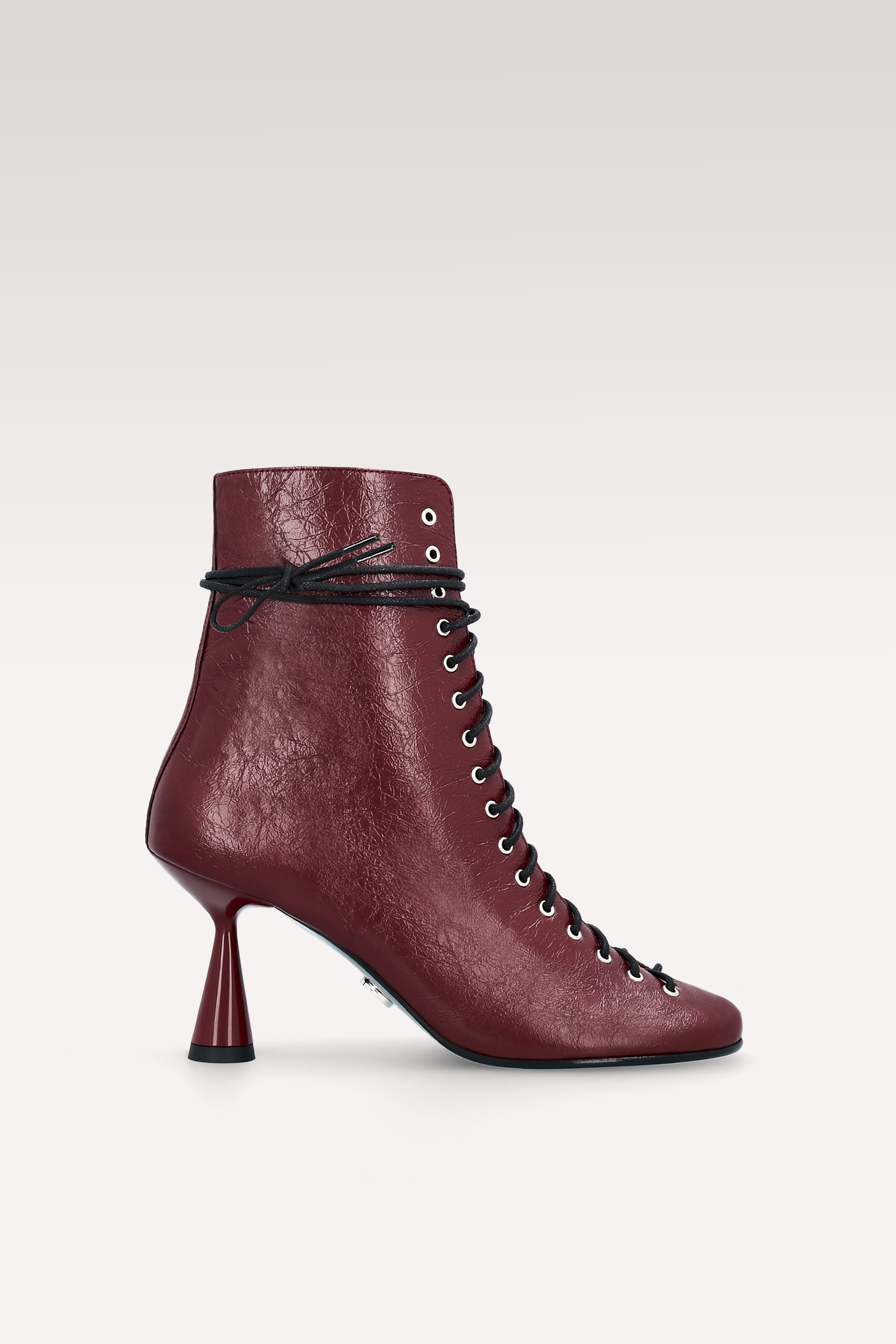 STIVALETTI IN PELLE NAPPA RUGOSA ZOE CHERRY
