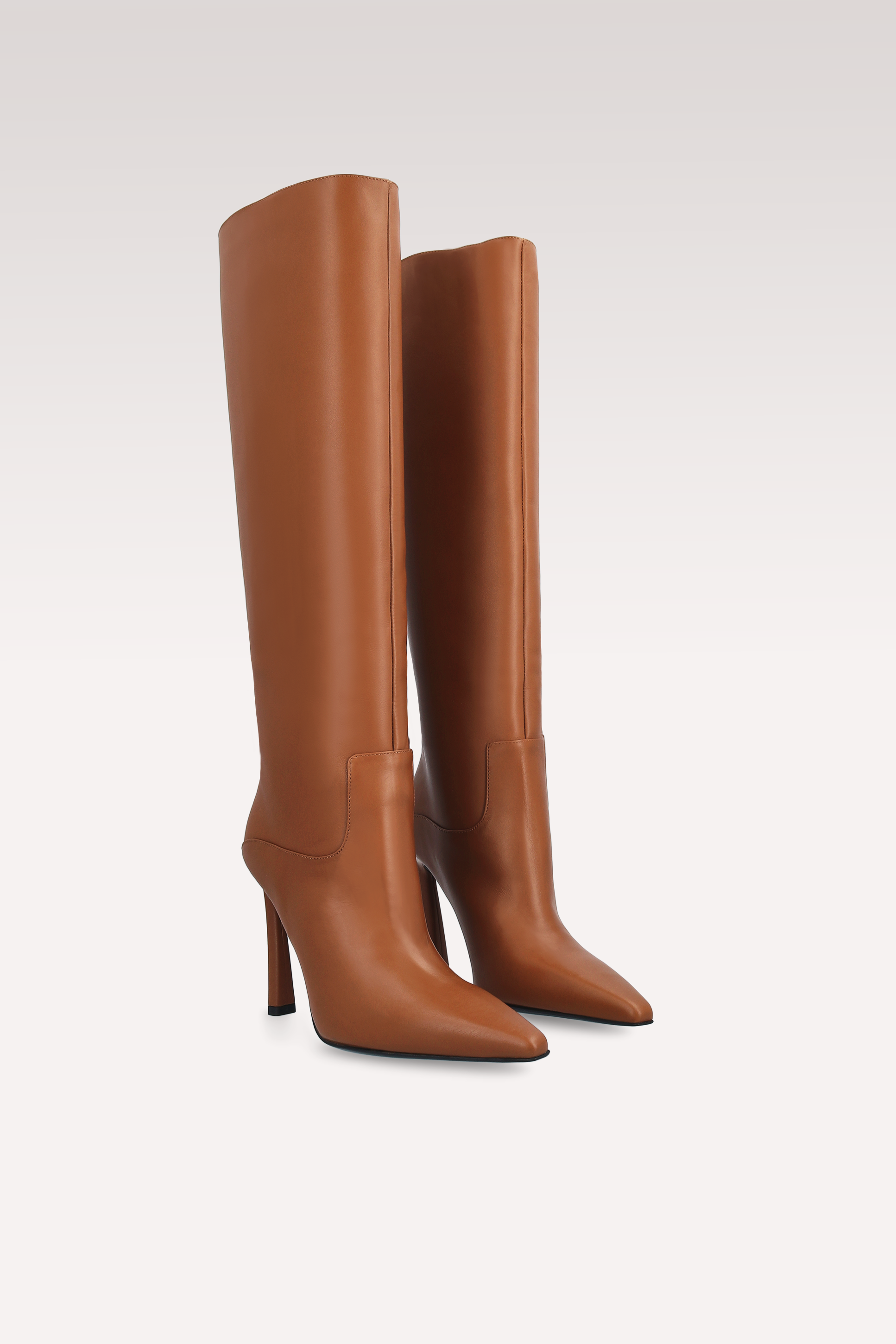 STIVALI NATALIE IN PELLE NAPPA MARRONE