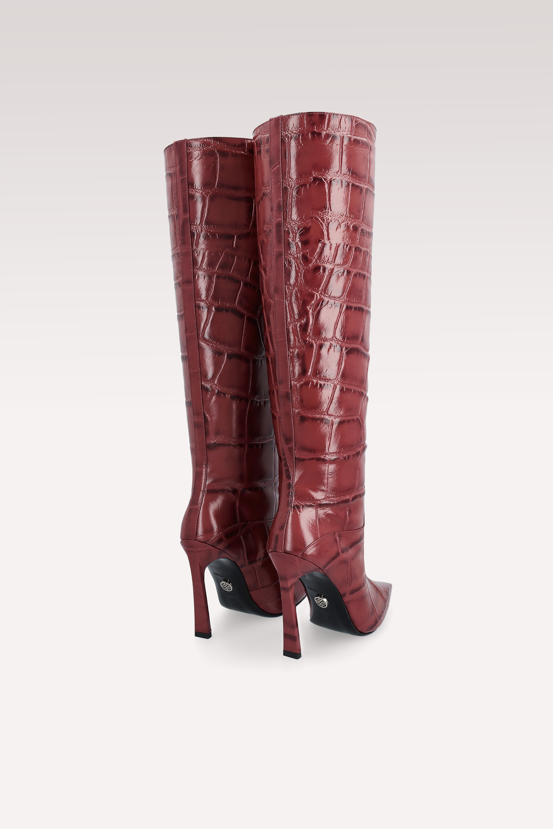 STIVALI NATALIE CHERY IN PELLE STAMPATA COCCO