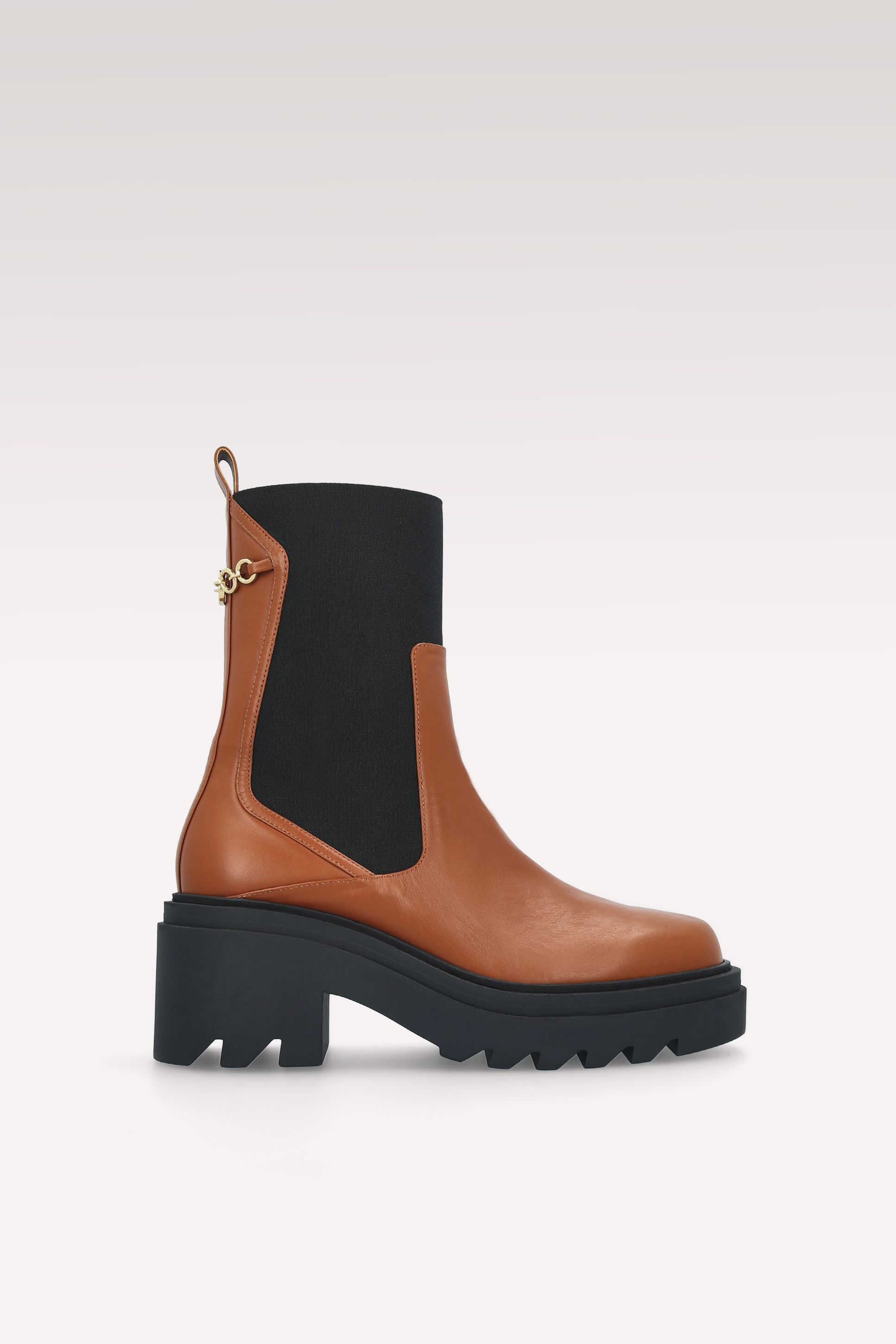 STIVALETTI VERA IN PELLE NAPPA MARRONE