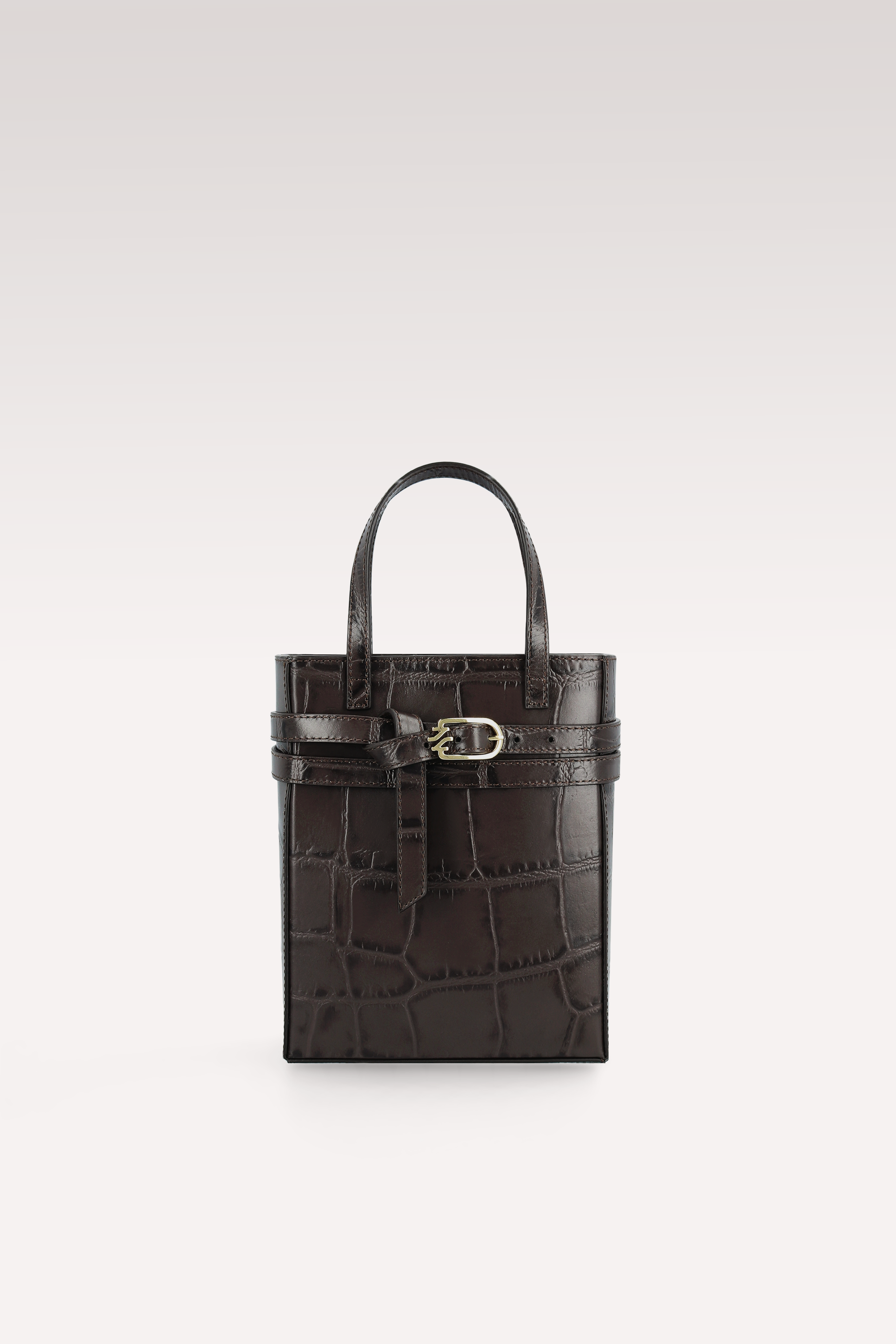 BORSA A TRACOLLA CARRIE BROWN IN PELLE STAMPATA COCCO