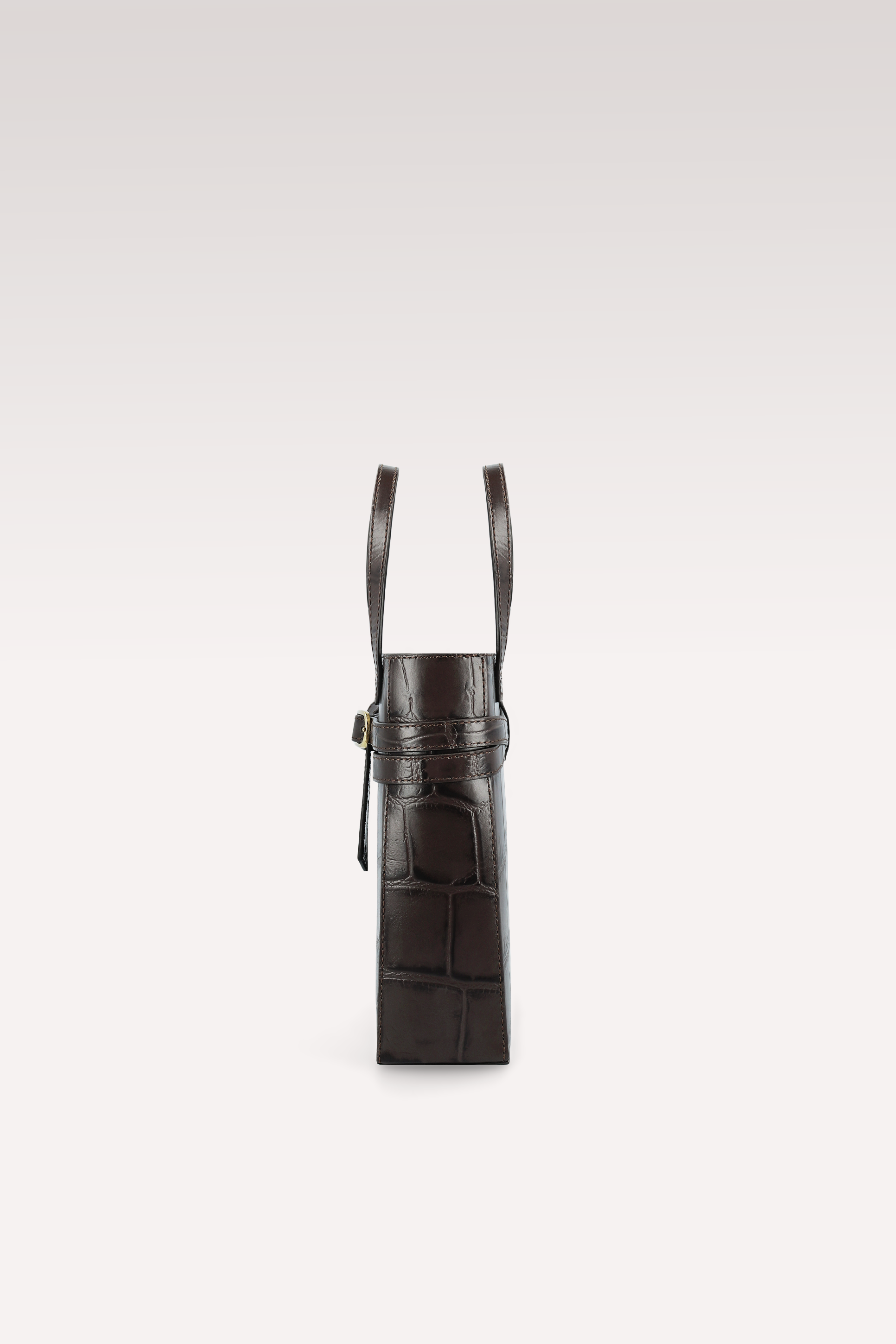 CARRIE BROWN COCCO EMBOSSED LEATHER CROSSBODY BAG
