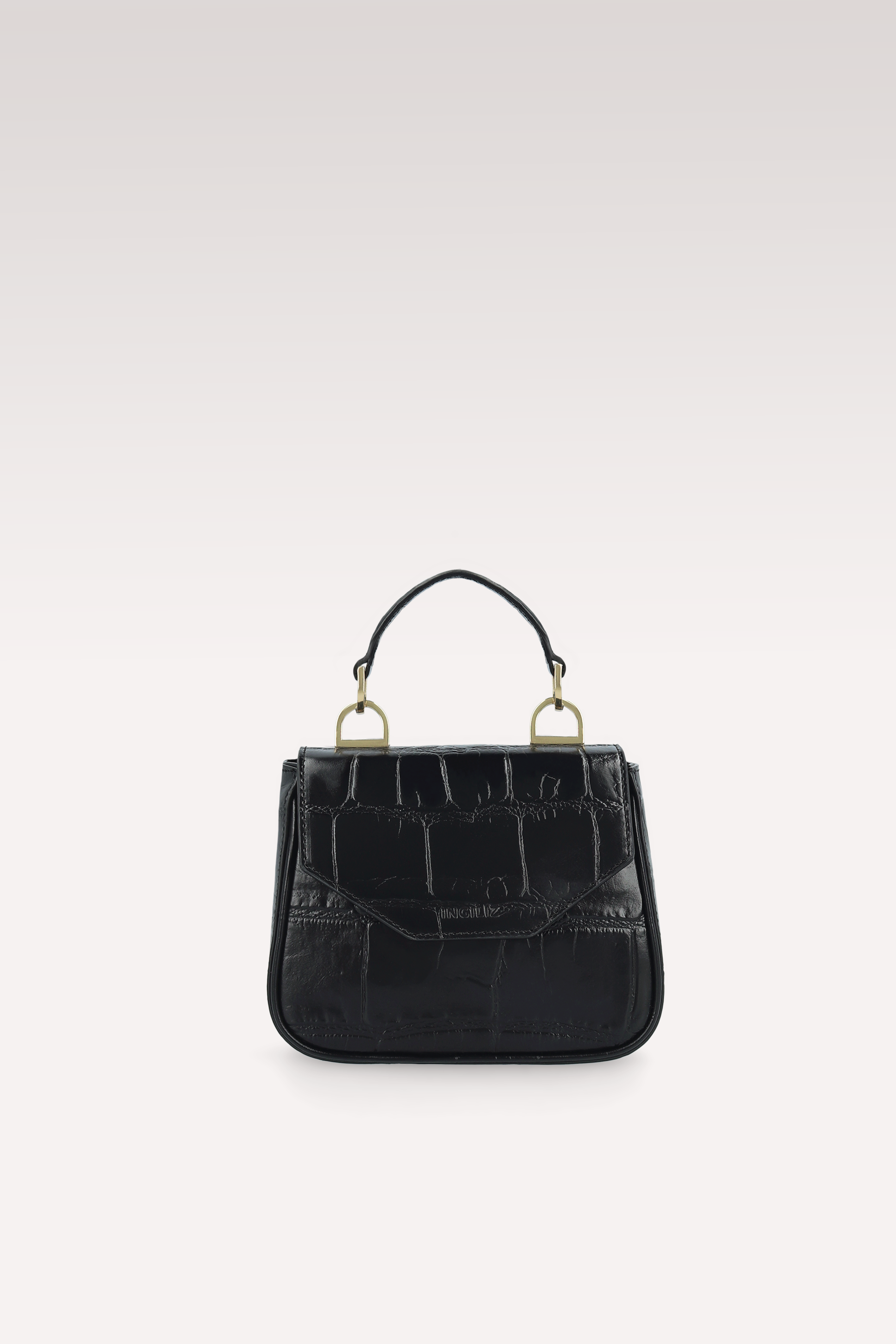 MINI BORSA MILLY IN PELLE GOFFRATA COCCO NERO