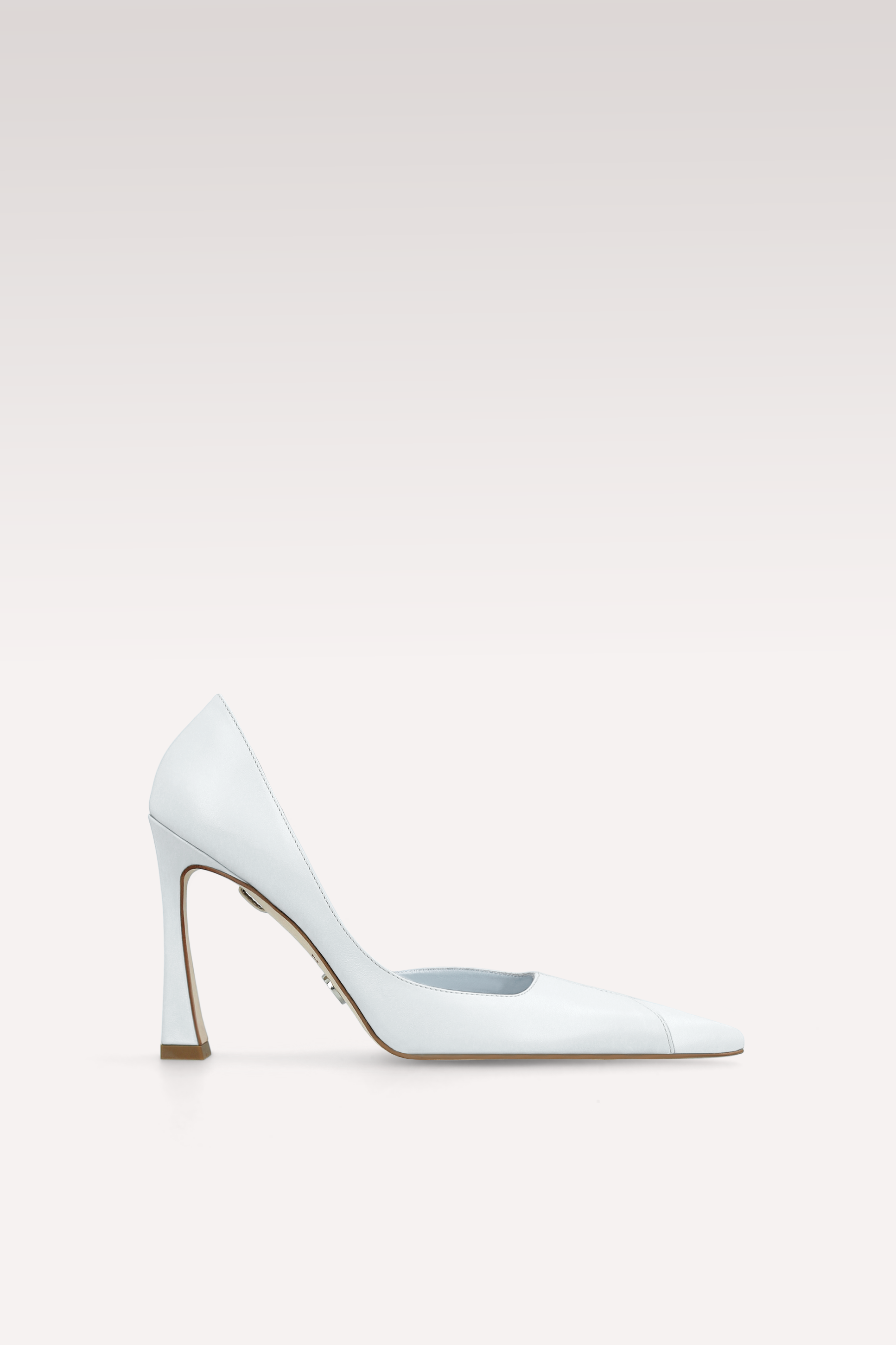 VESPER PORCELAIN WHITE LEATHER PUMPS