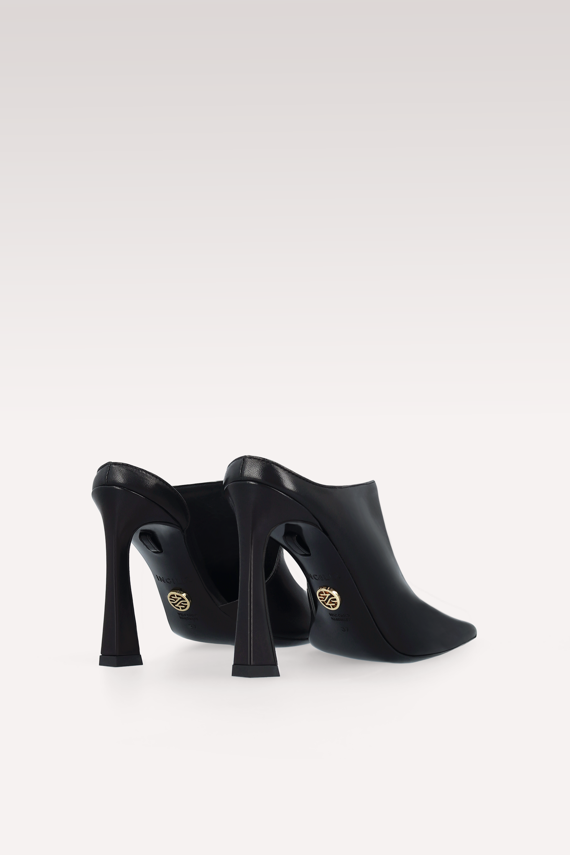 VEIL MULES AND COLETTE BLACK NAPPA LEATHER CROSSBODY BAG
