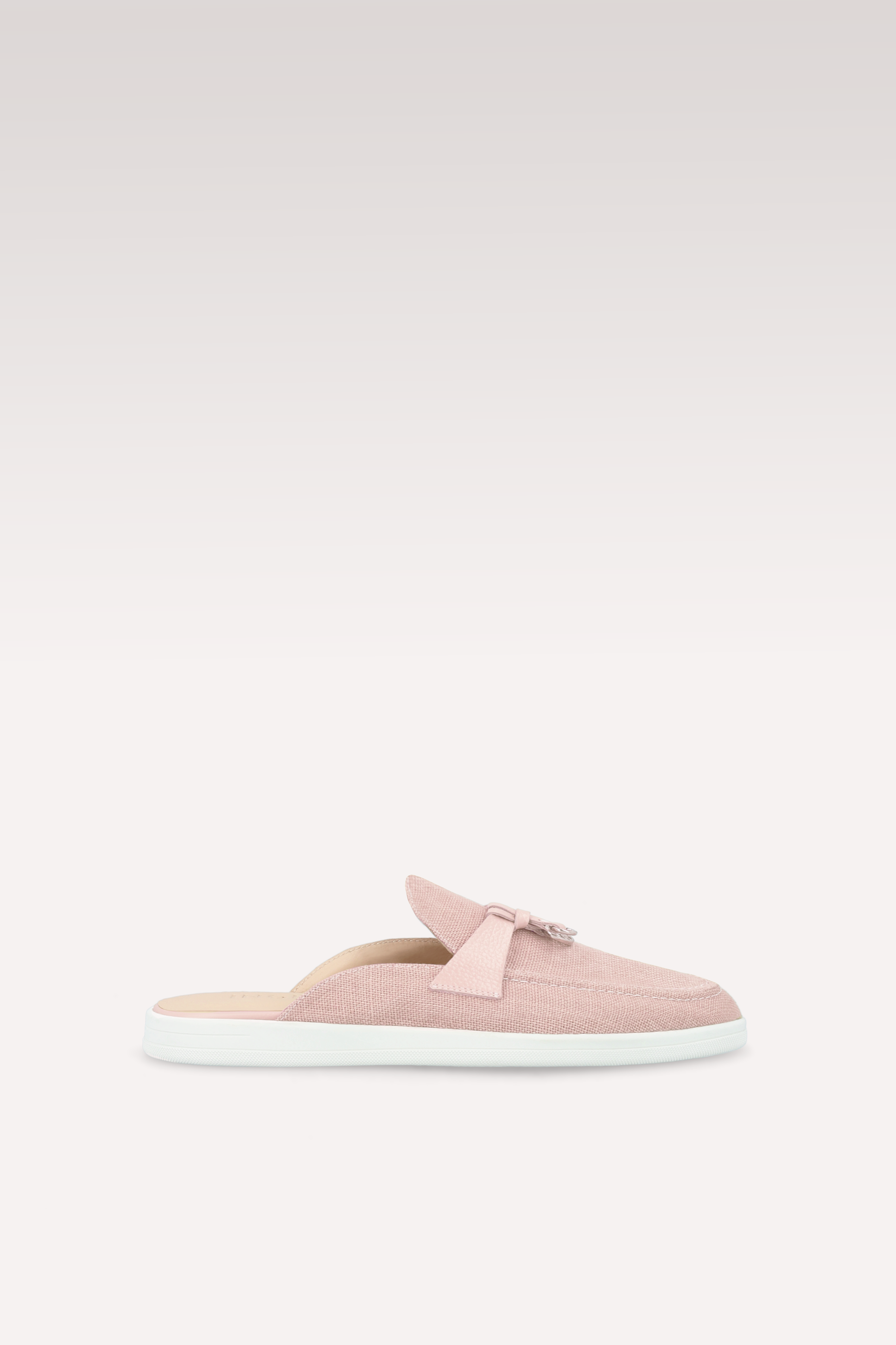 ECLAT PINK LINEN MULES