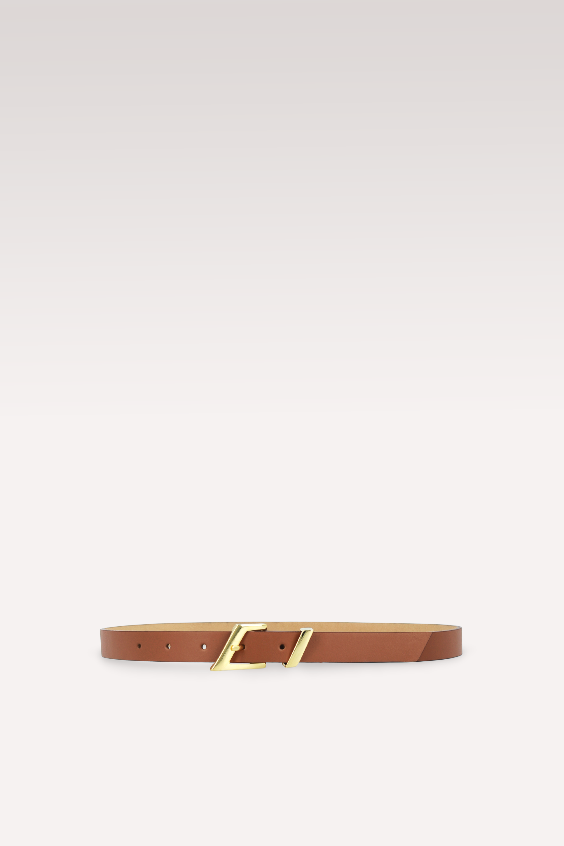 CINTURA IN PELLE MARRONE EDGE 20 MM