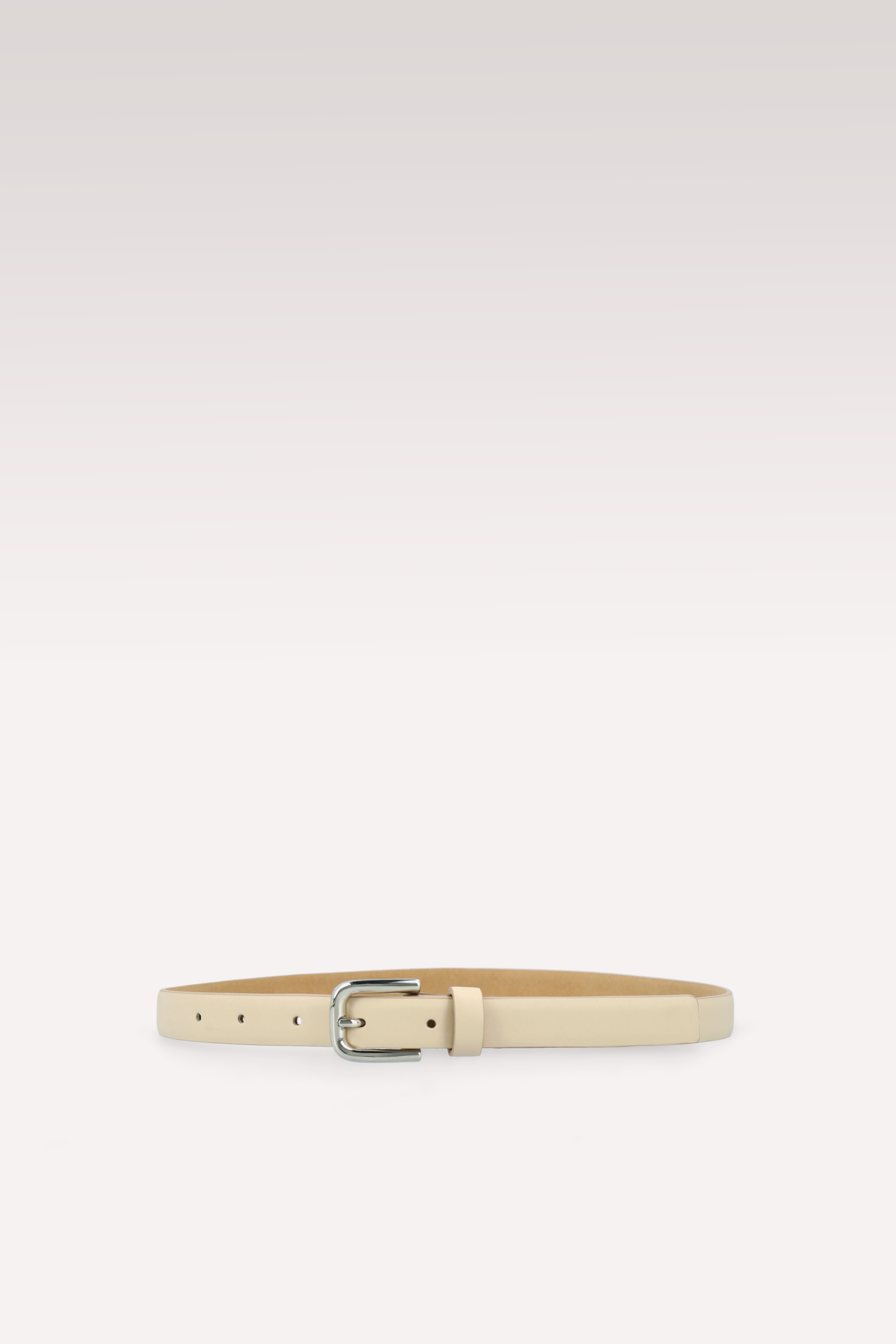 CINTURA NERINA IN PELLE BEIGE 20 MM