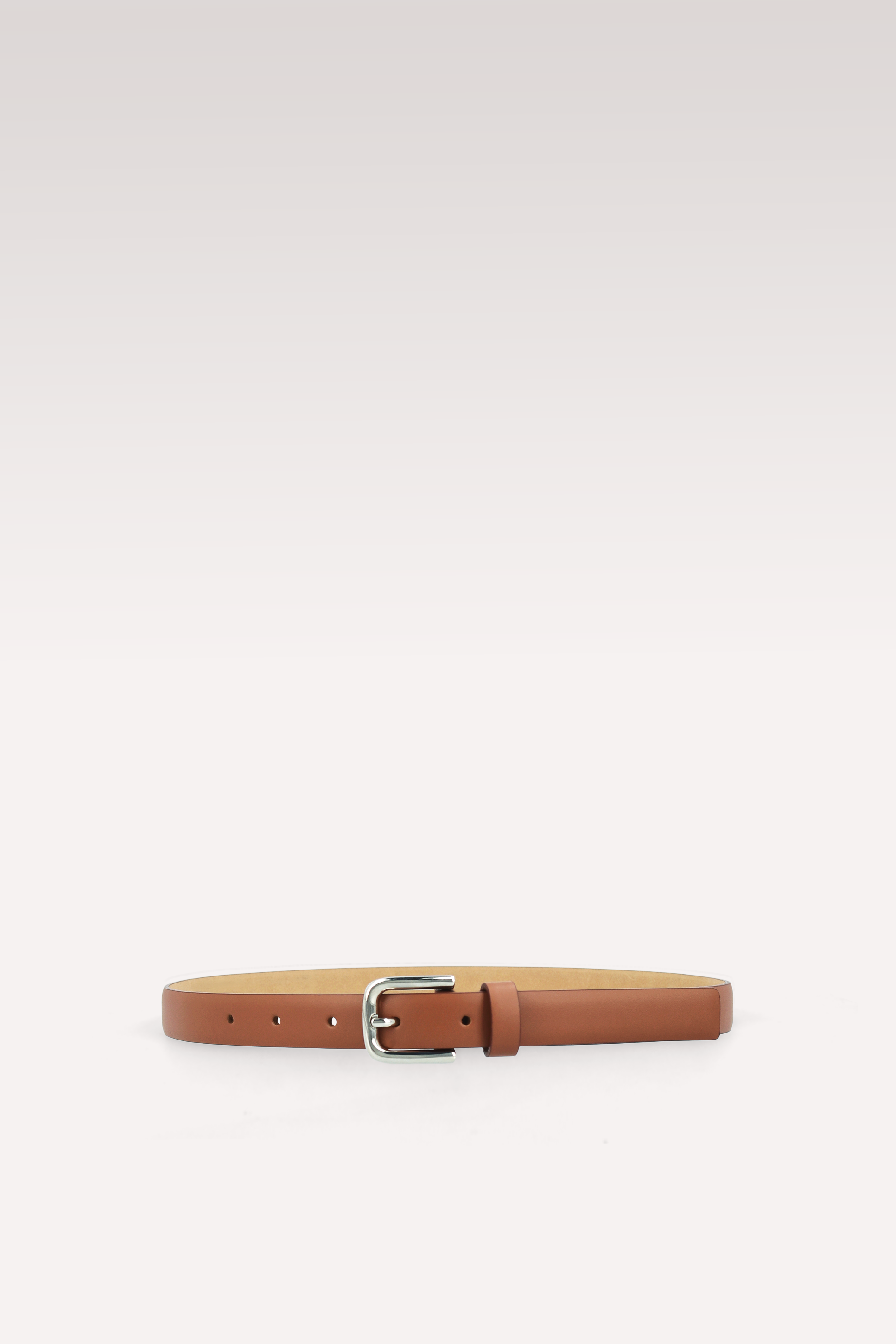 CINTURA NERINA 20 MM IN PELLE MARRONE