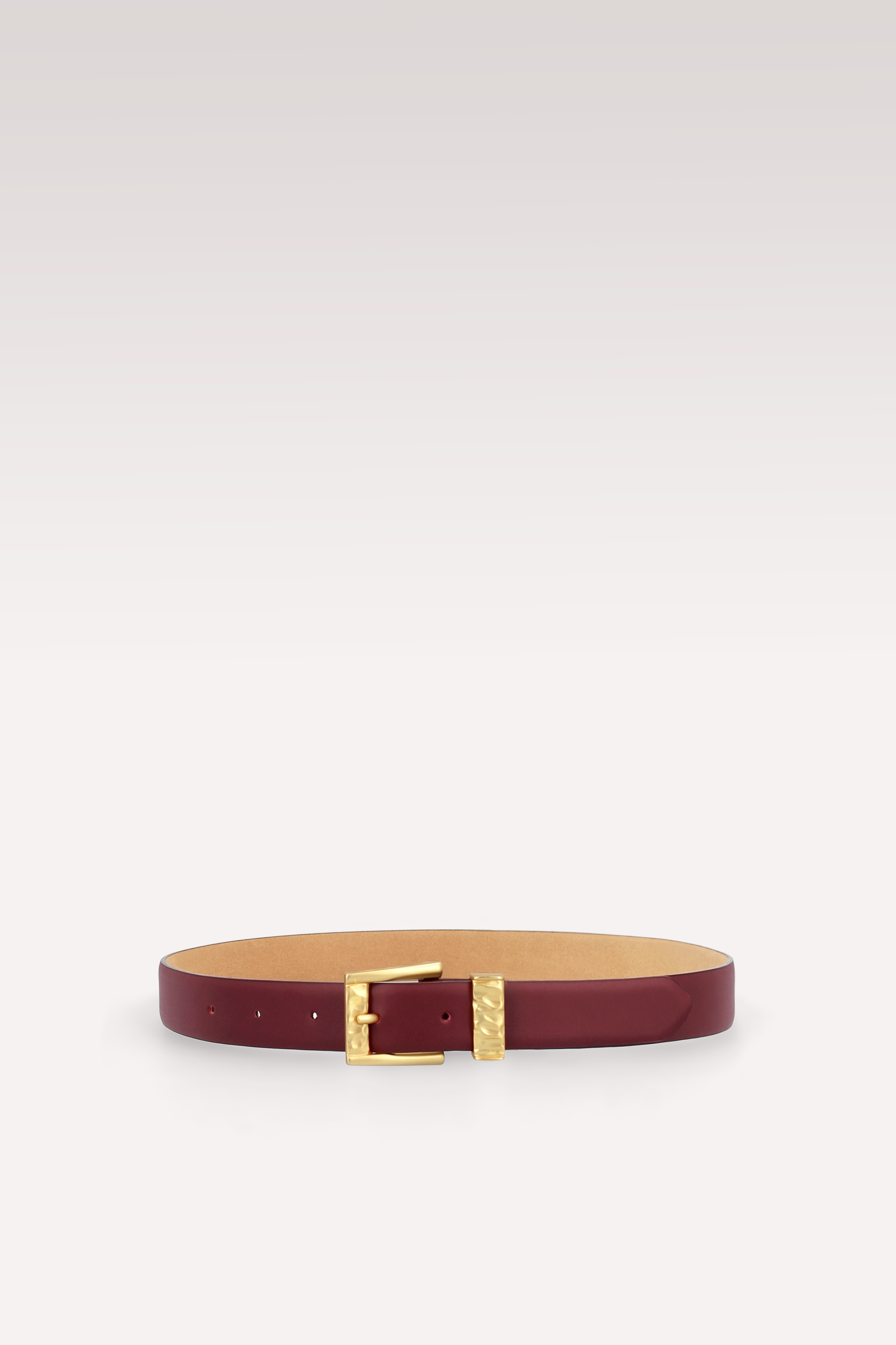 CINTURA KAI 20 MM IN PELLE BORDEAUX