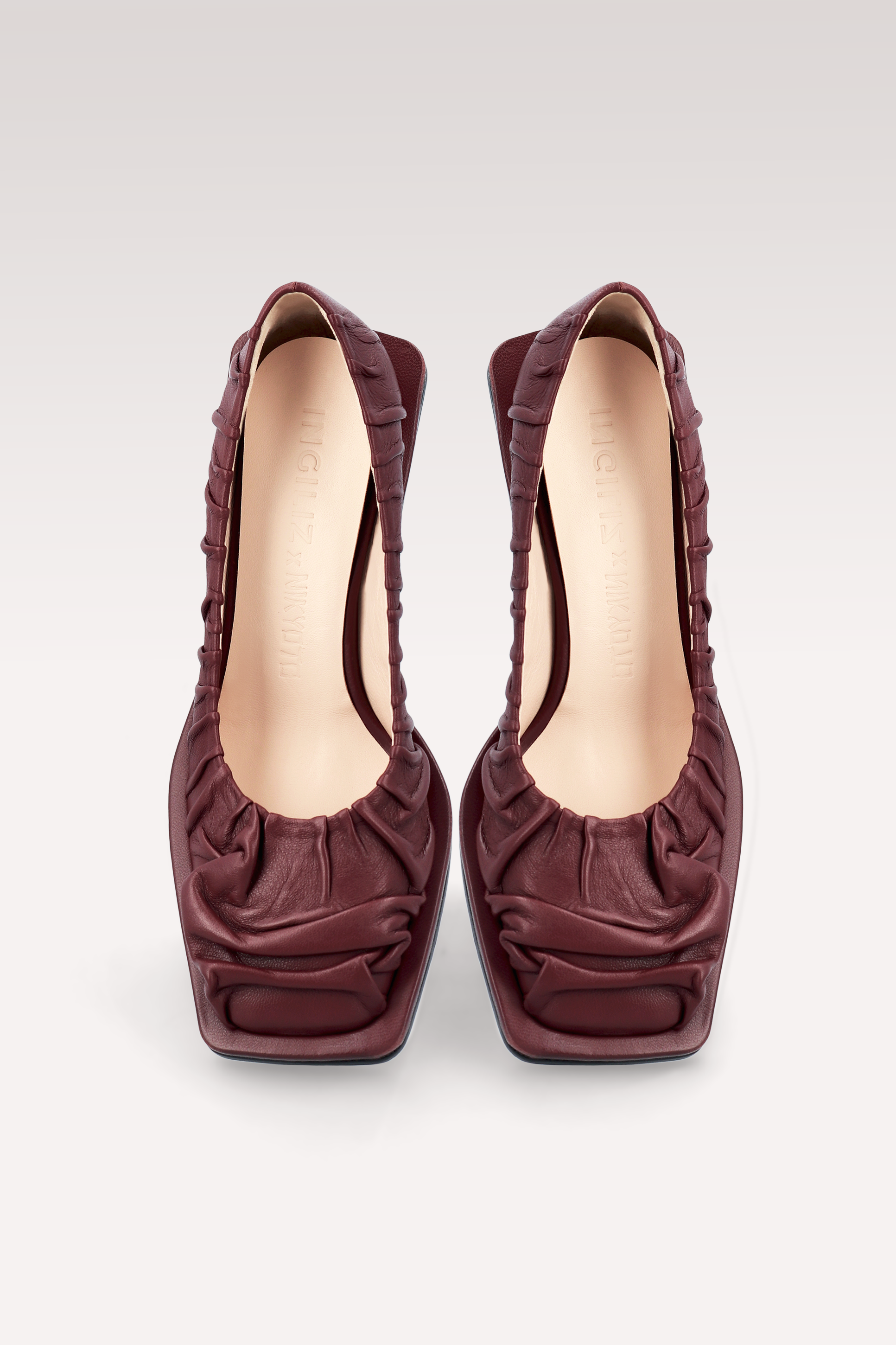 NI SCARPE DECOLLETÉ IN MORBIDA PELLE NAPPA BORDEAUX