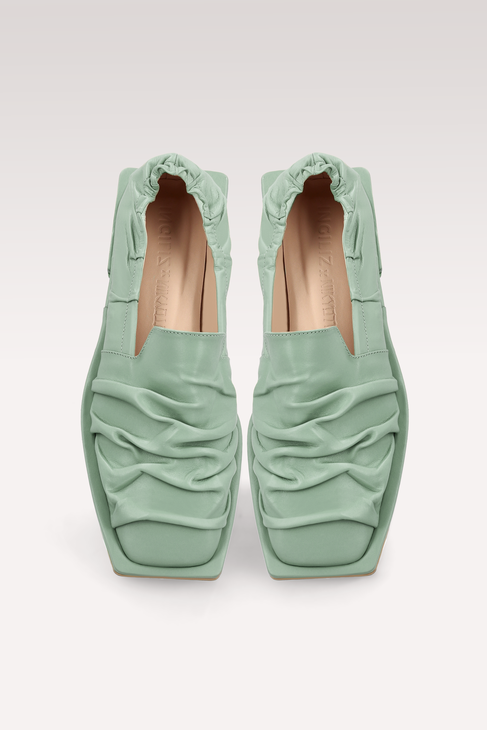 GETA MINT LEATHER LOAFERS