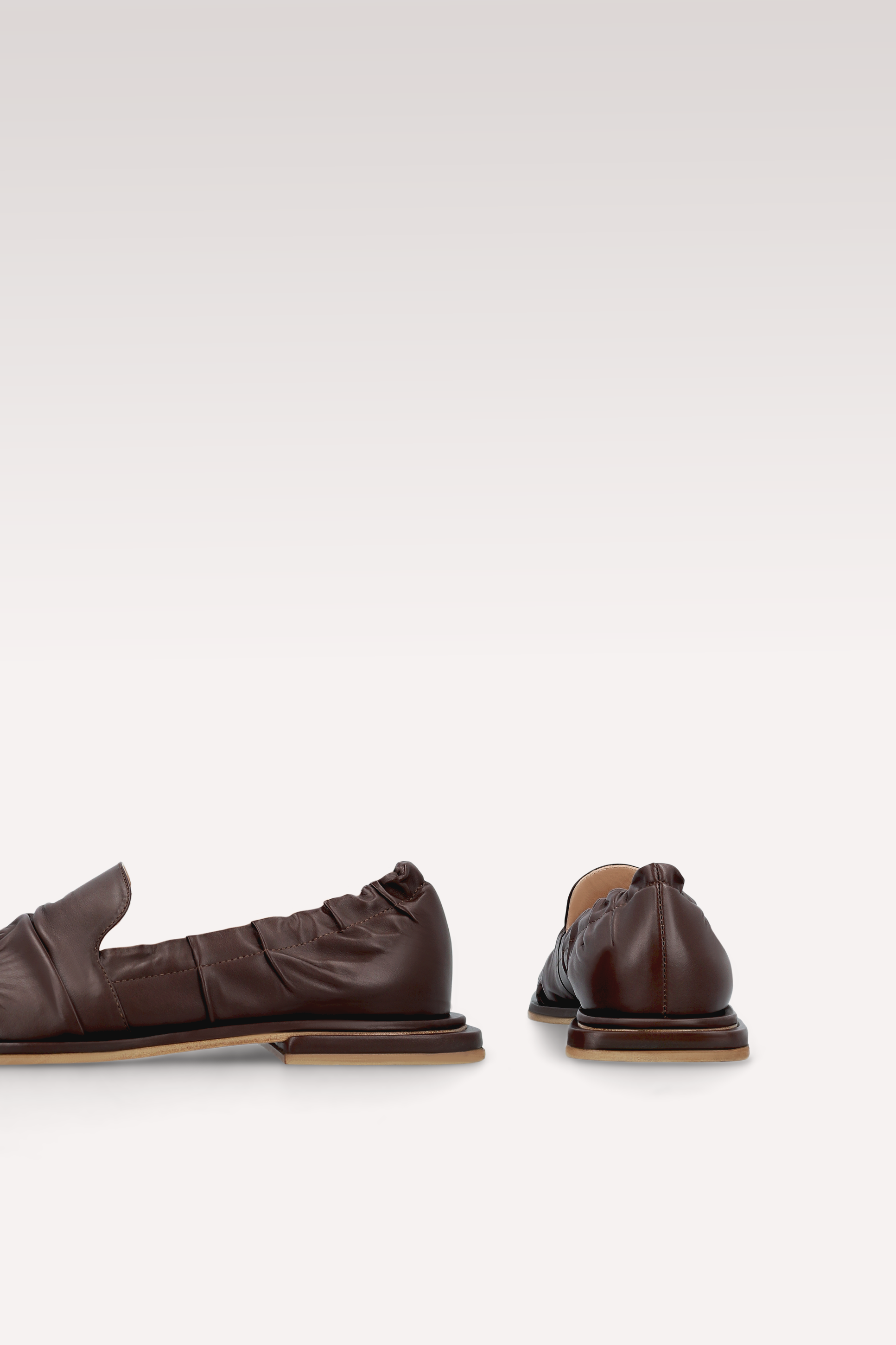 GETA CHOCOLATE BROWN LEATHER LOAFERS