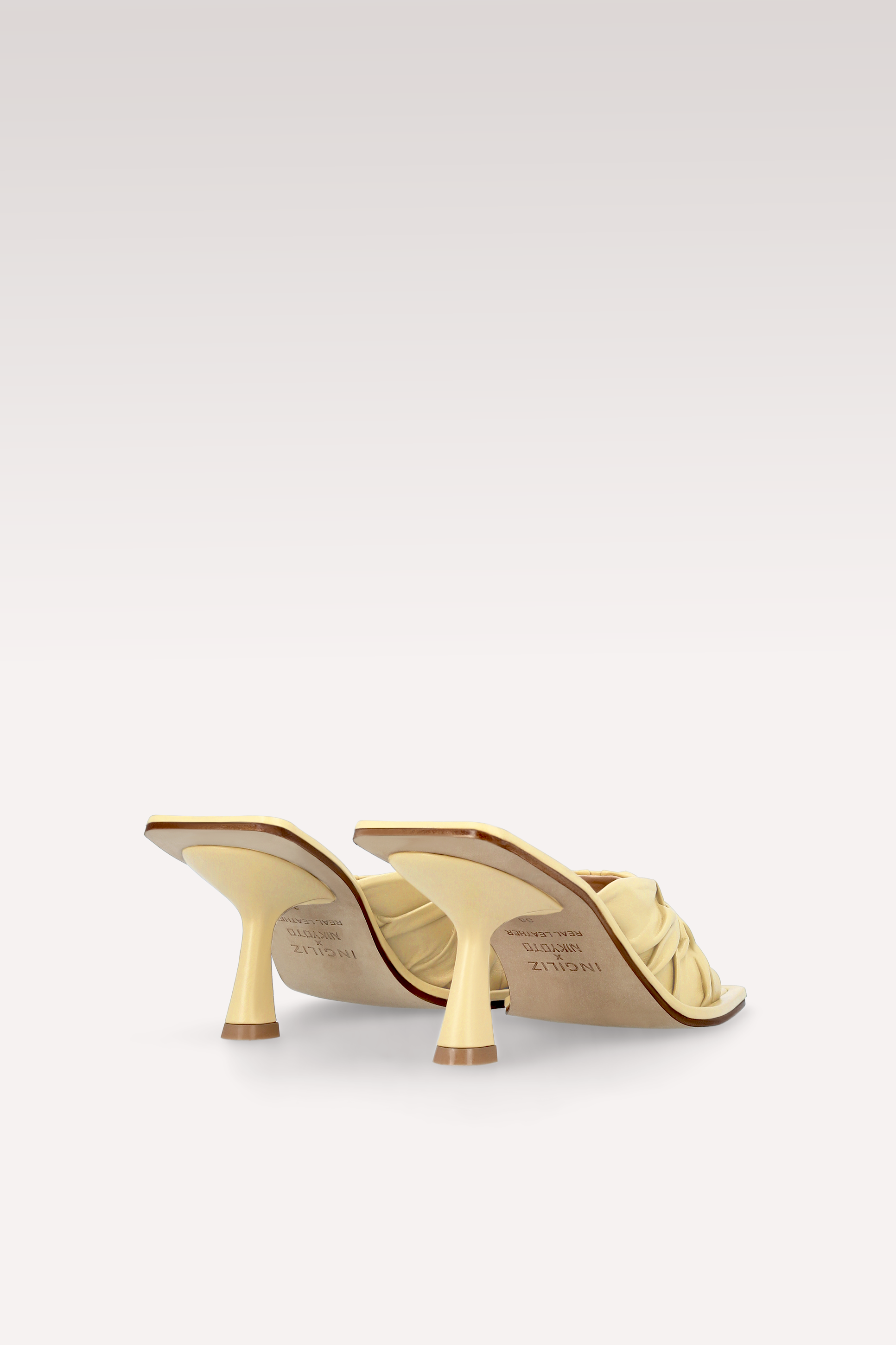 ZORI BANANA YELLOW LEATHER MULES