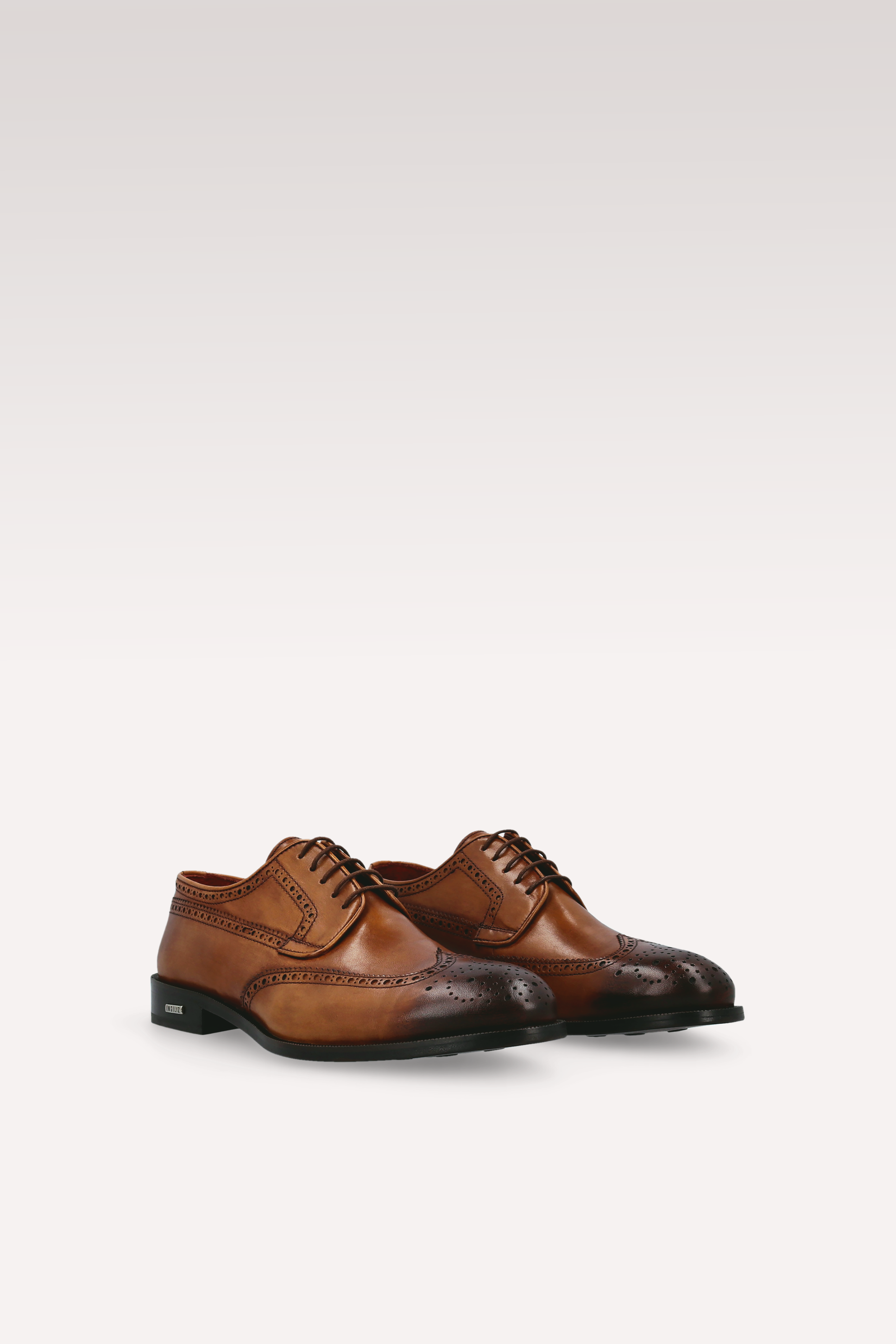 Scarpe derby in pelle marrone BERGAMO 01