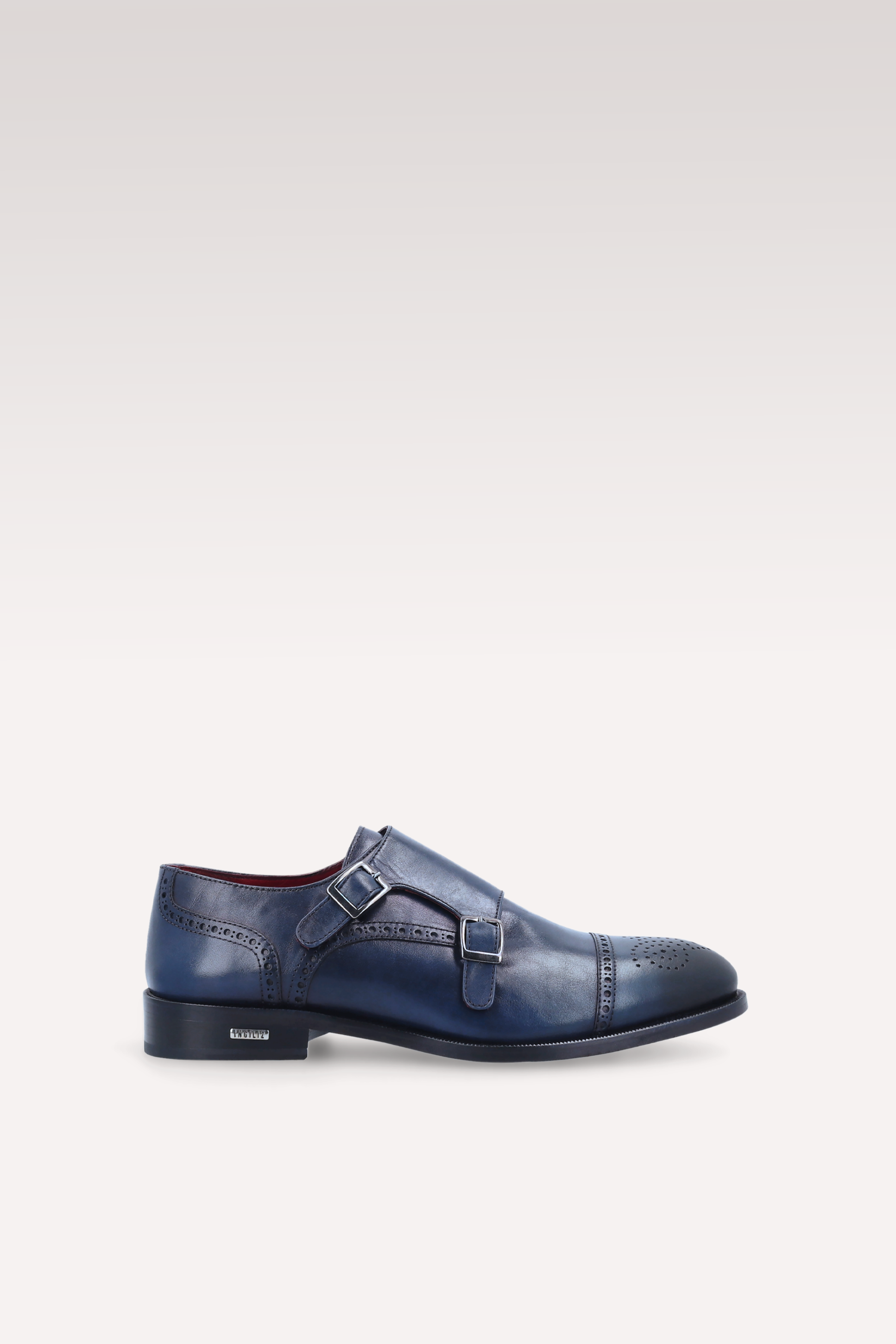 Scarpe con cinturino alla caviglia in pelle blu scuro TRENTO 01