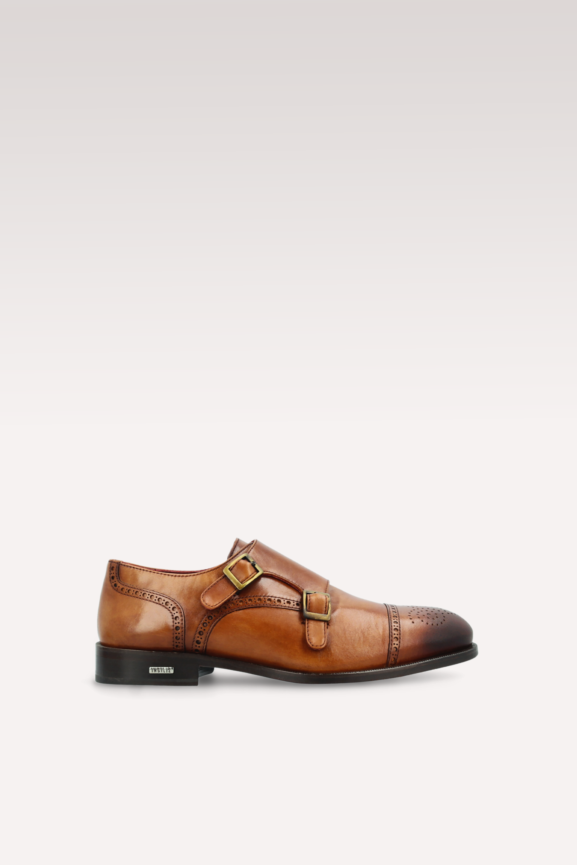 Scarpe con cinturino alla caviglia in pelle marrone TRENTO 01